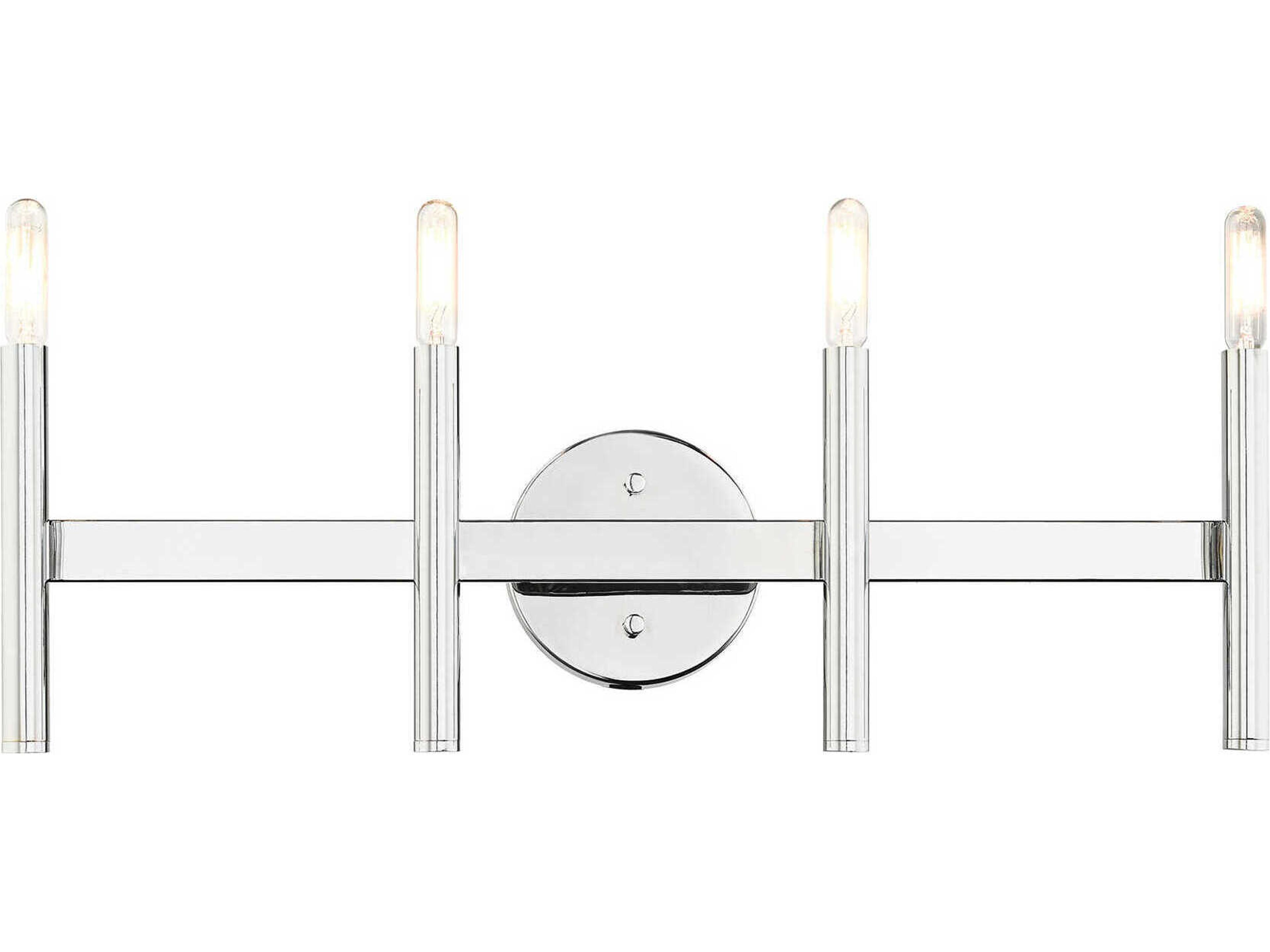 Copenhagen 4-Light Polished Chrome Vanity Light