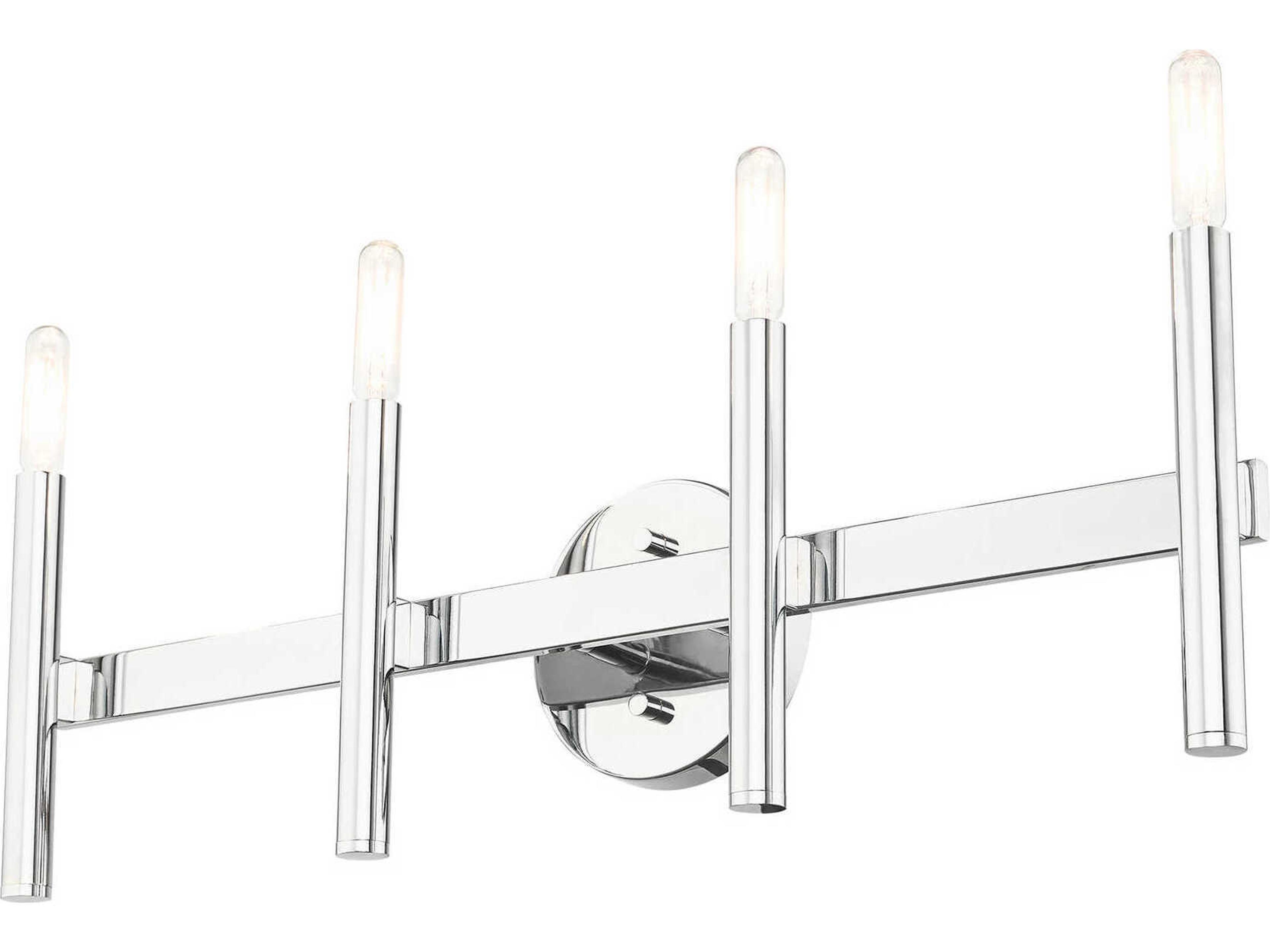 Livex Lighting Copenhagen 4-Light Polished Chrome Vanity Light