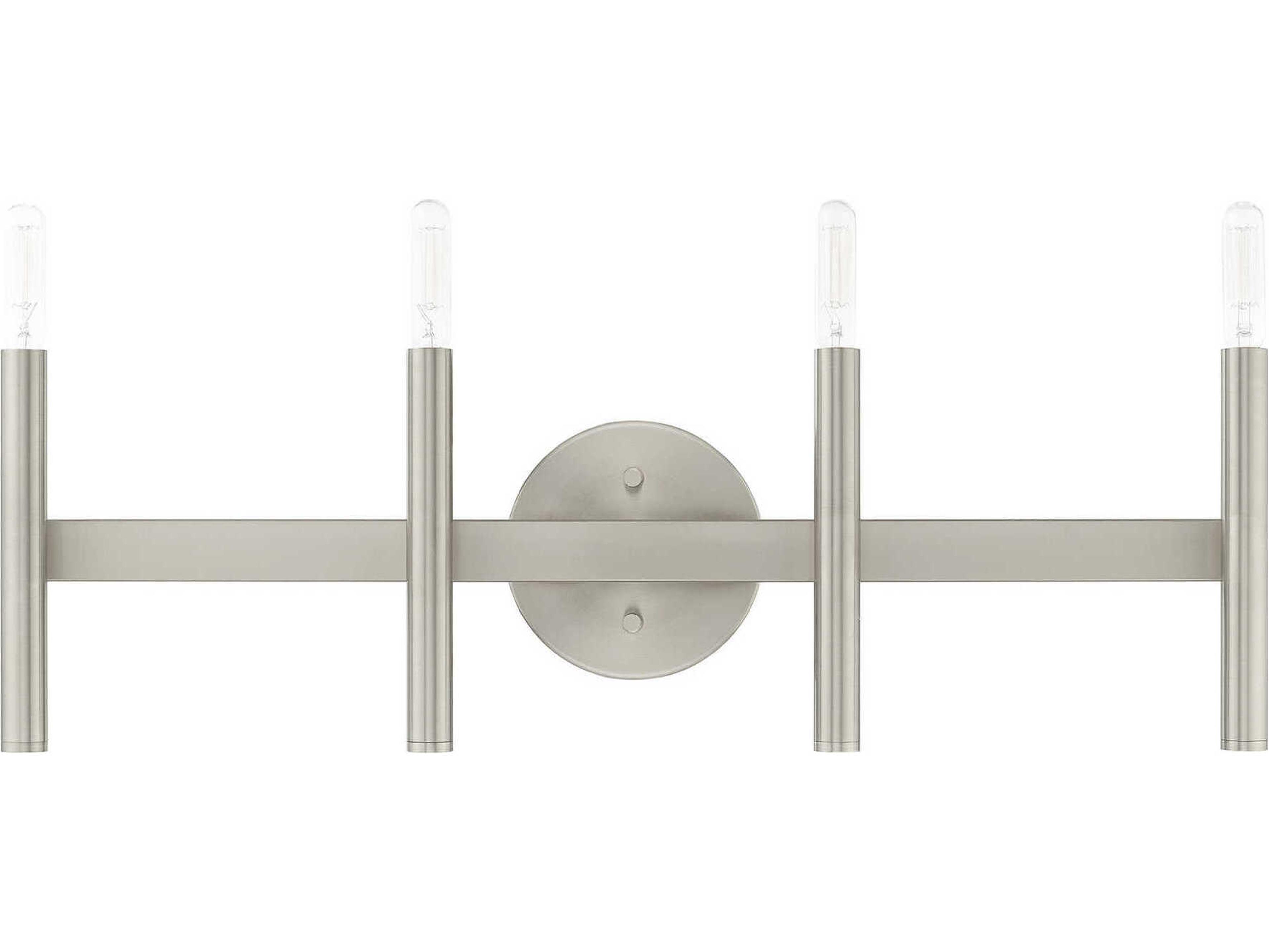Livex Lighting Copenhagen 4-Light Brushed Nickel Vanity Light