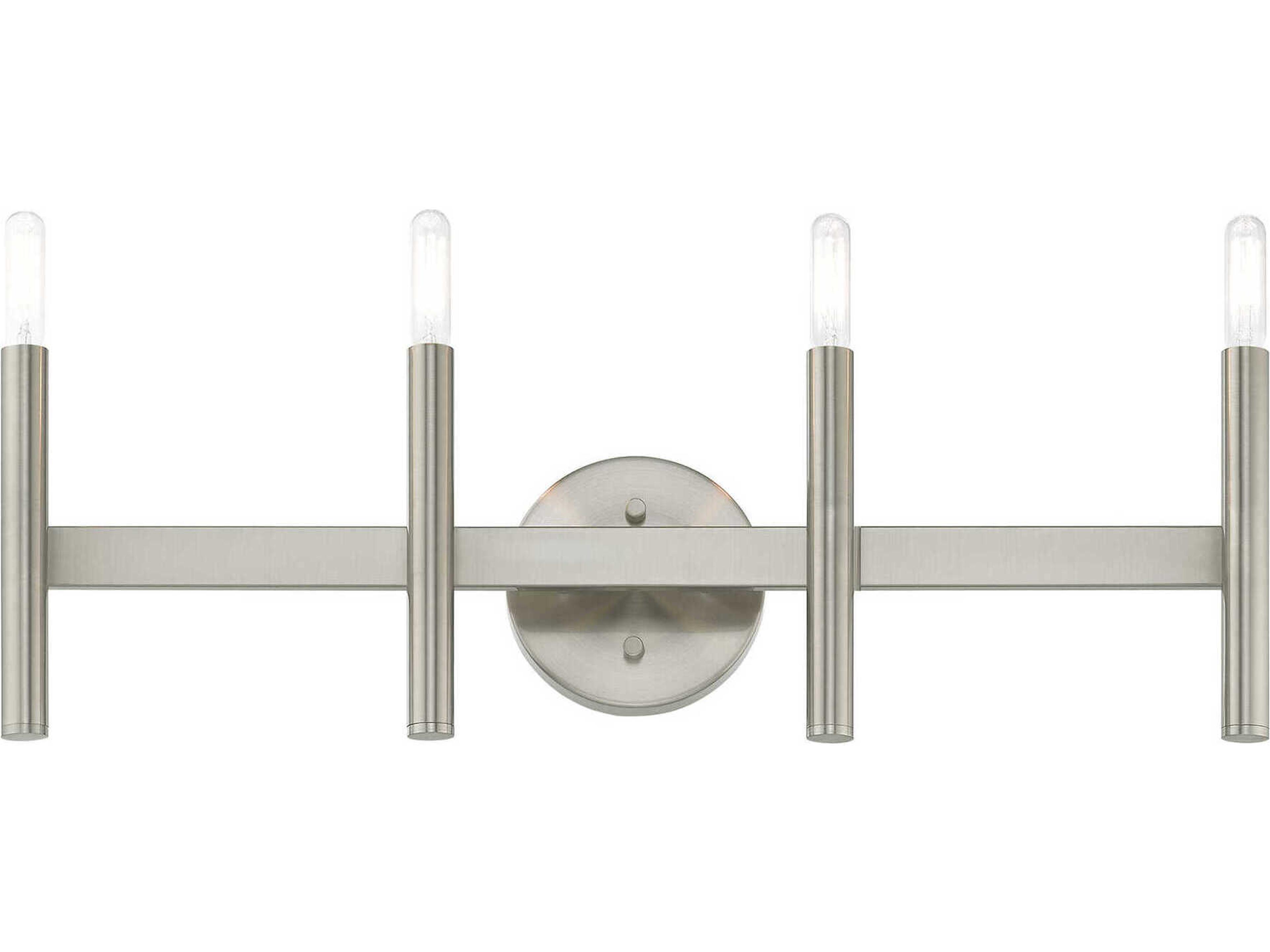 Livex Lighting Copenhagen 4-Light Brushed Nickel Vanity Light