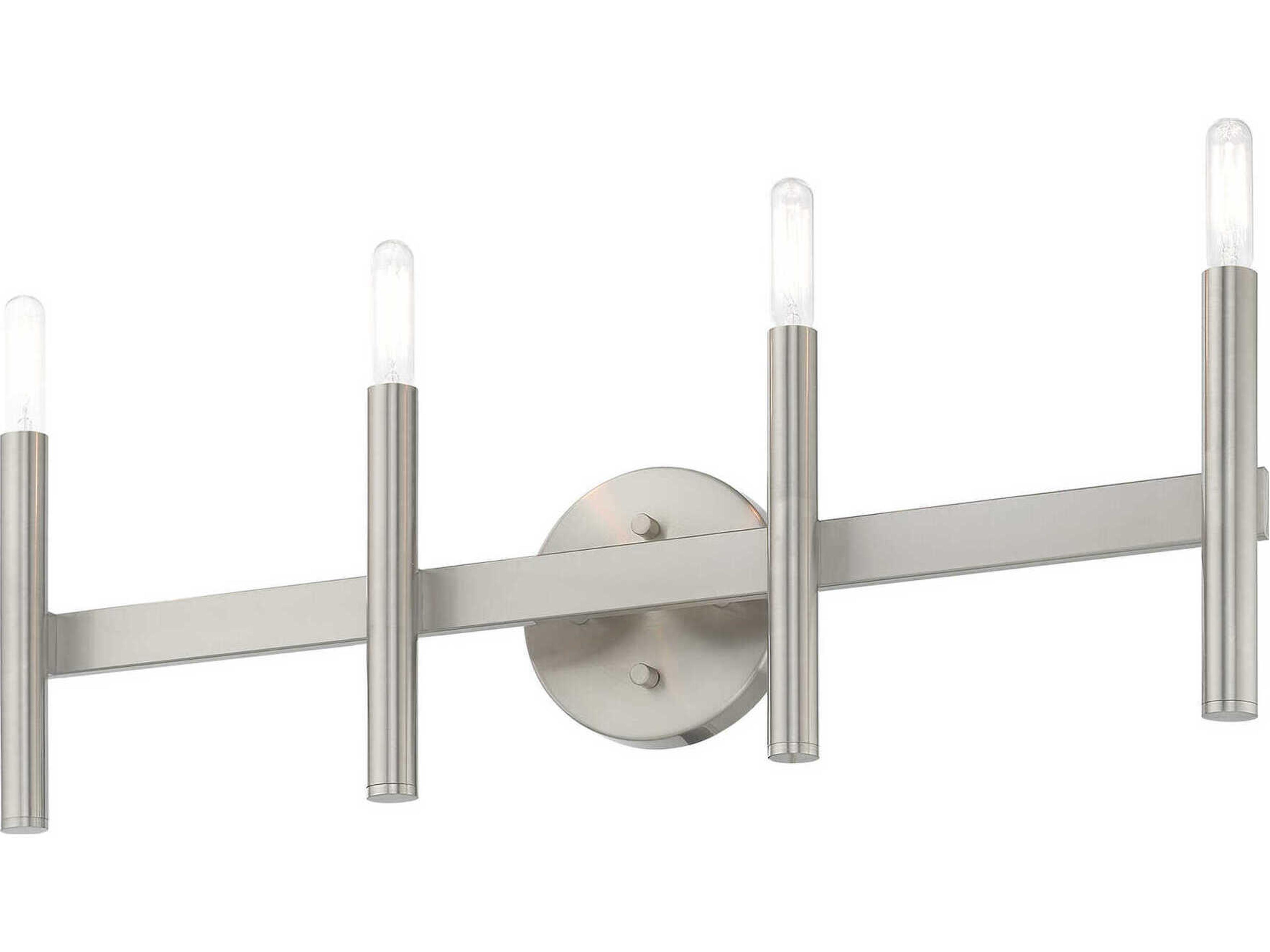 Livex Lighting Copenhagen 4-Light Brushed Nickel Vanity Light
