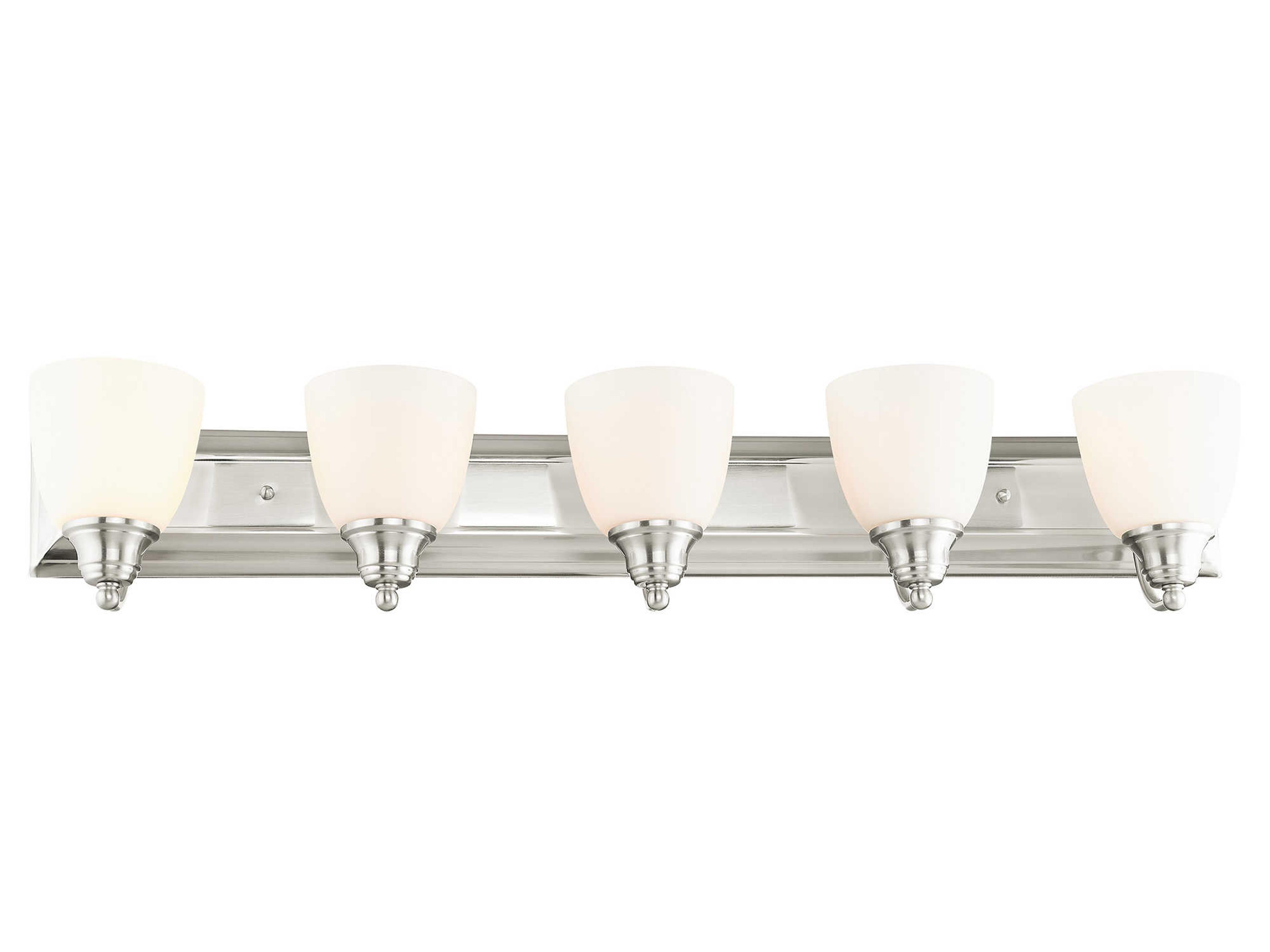 Livex Lighting Springfield 5-Light Brushed Nickel Vanity Light