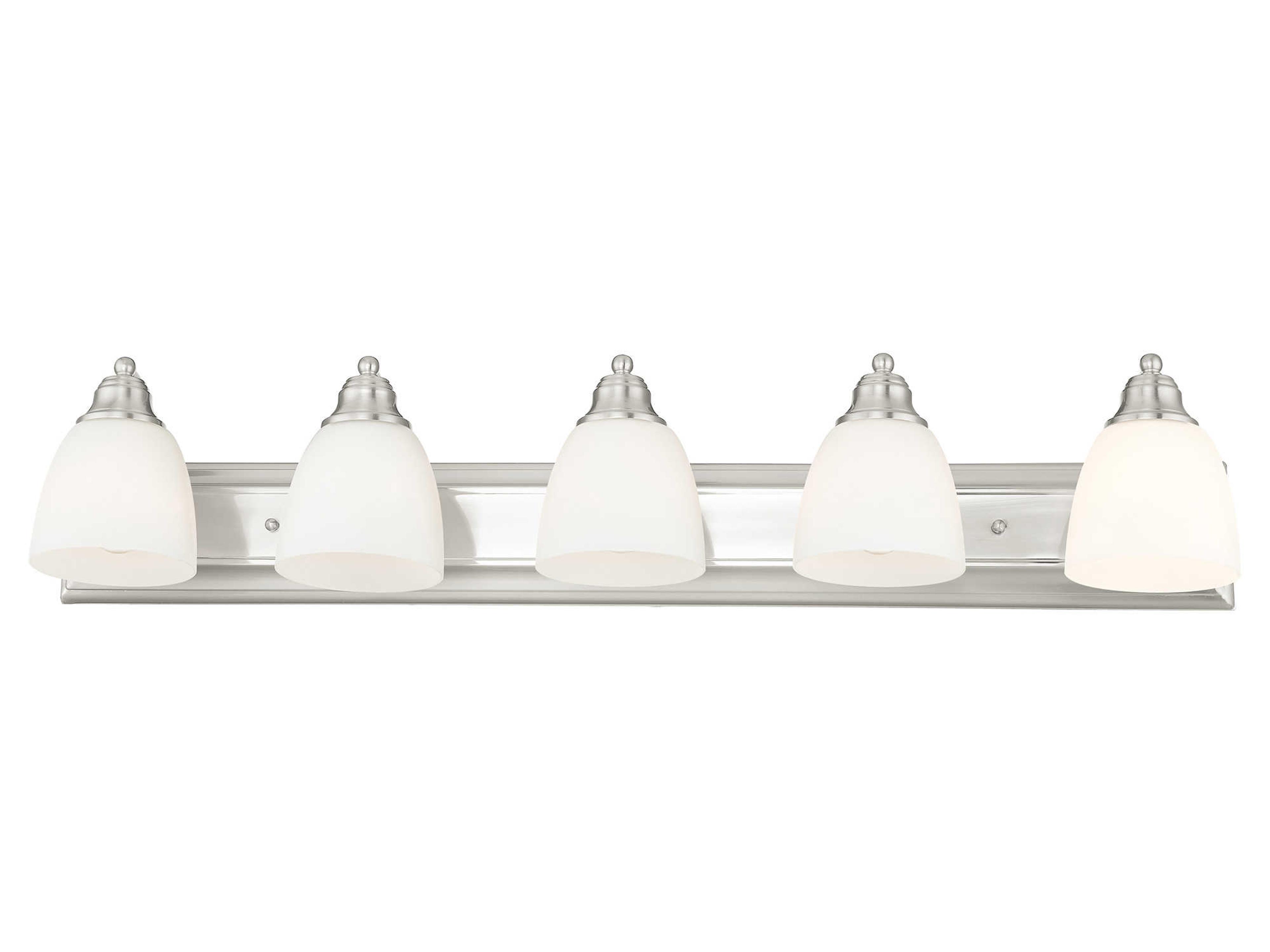 Livex Lighting Springfield 5-Light Brushed Nickel Vanity Light