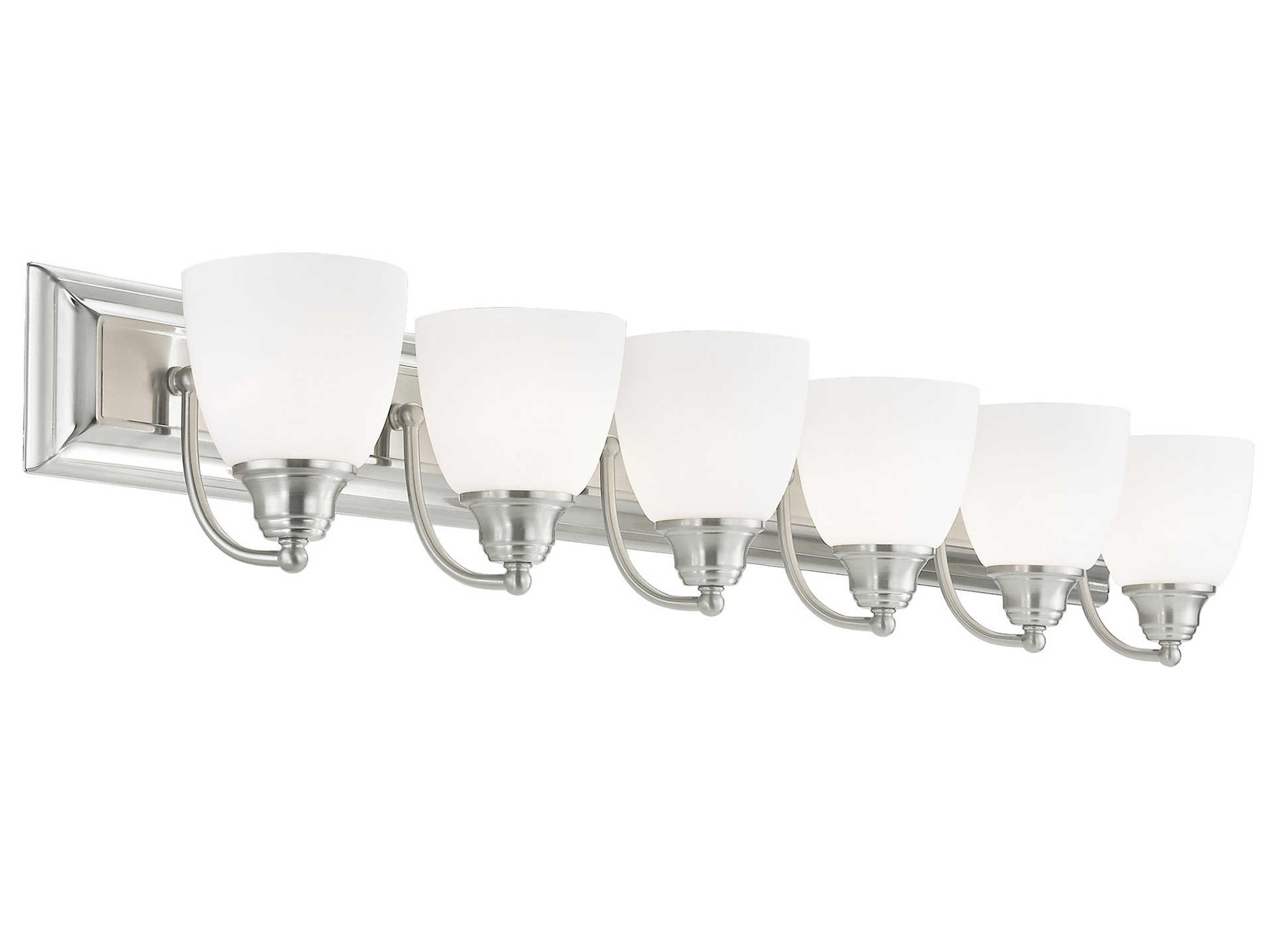 Livex Lighting Springfield 6-Light Brushed Nickel Vanity Light