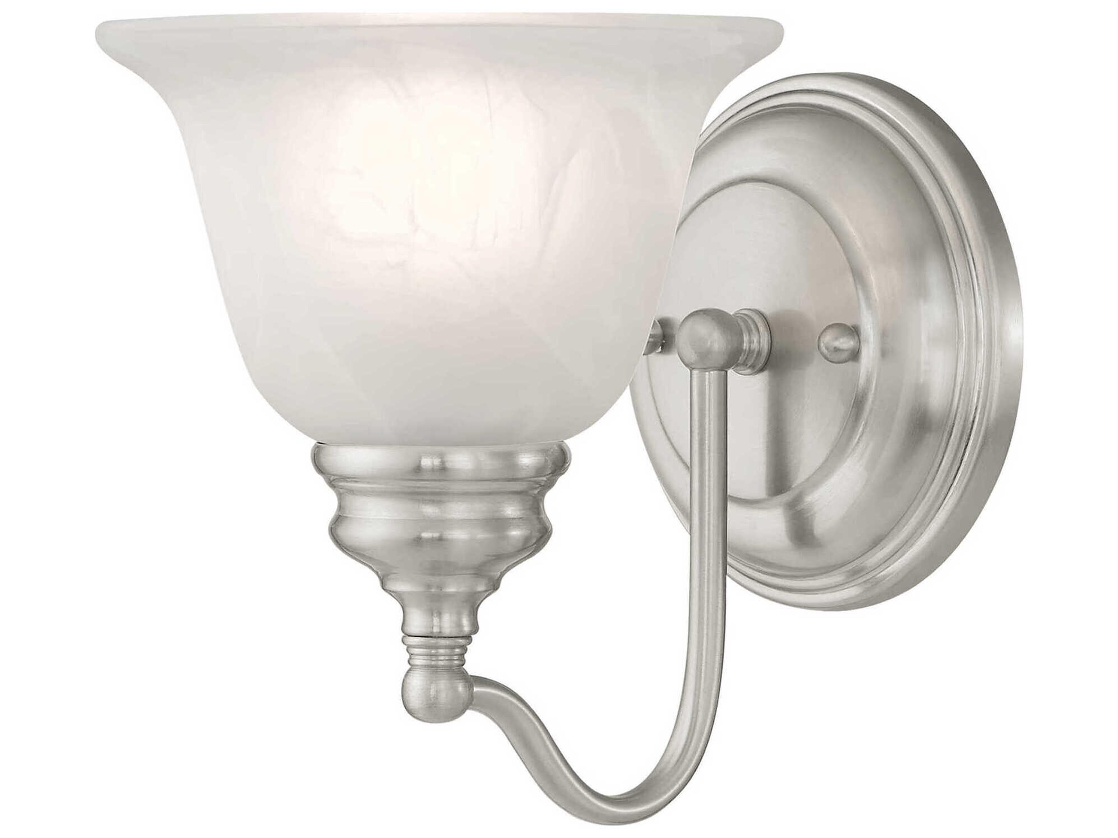 Essex 1-Light Brushed Nickel Glass Wall Sconce