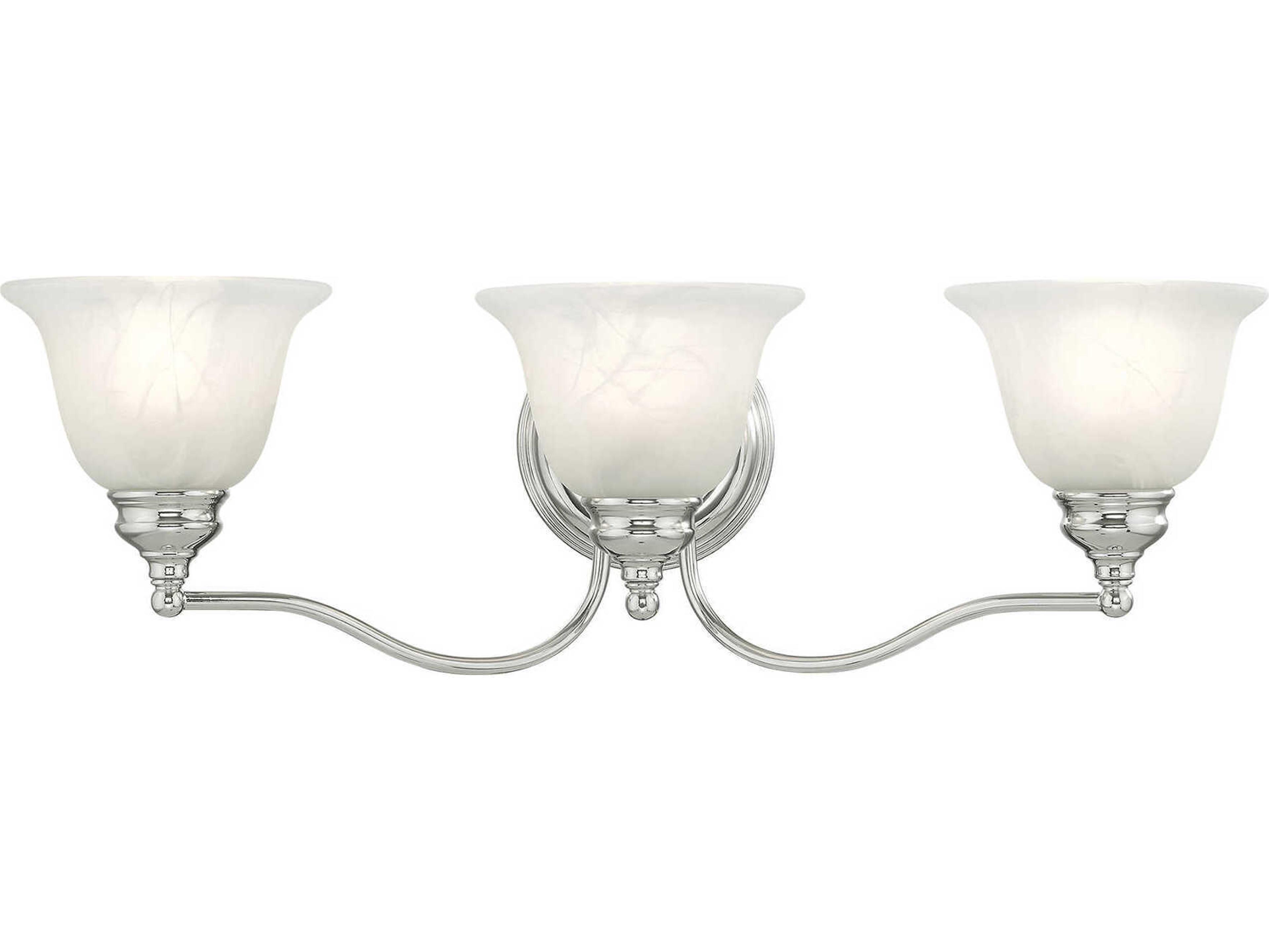 Essex 3-Light Polished Chrome Glass Vanity Light