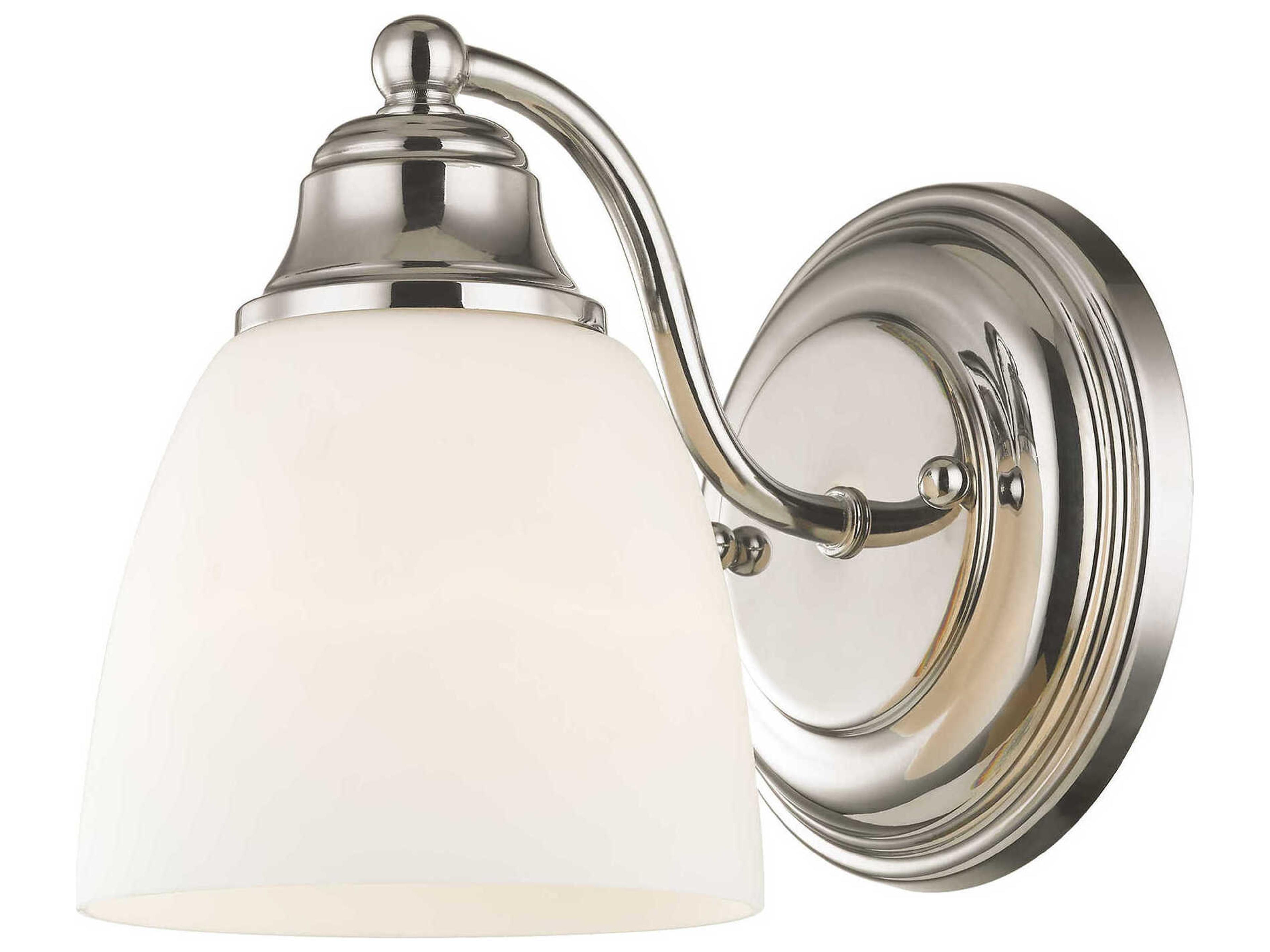 Somerville 1-Light Polished Chrome Glass Wall Sconce