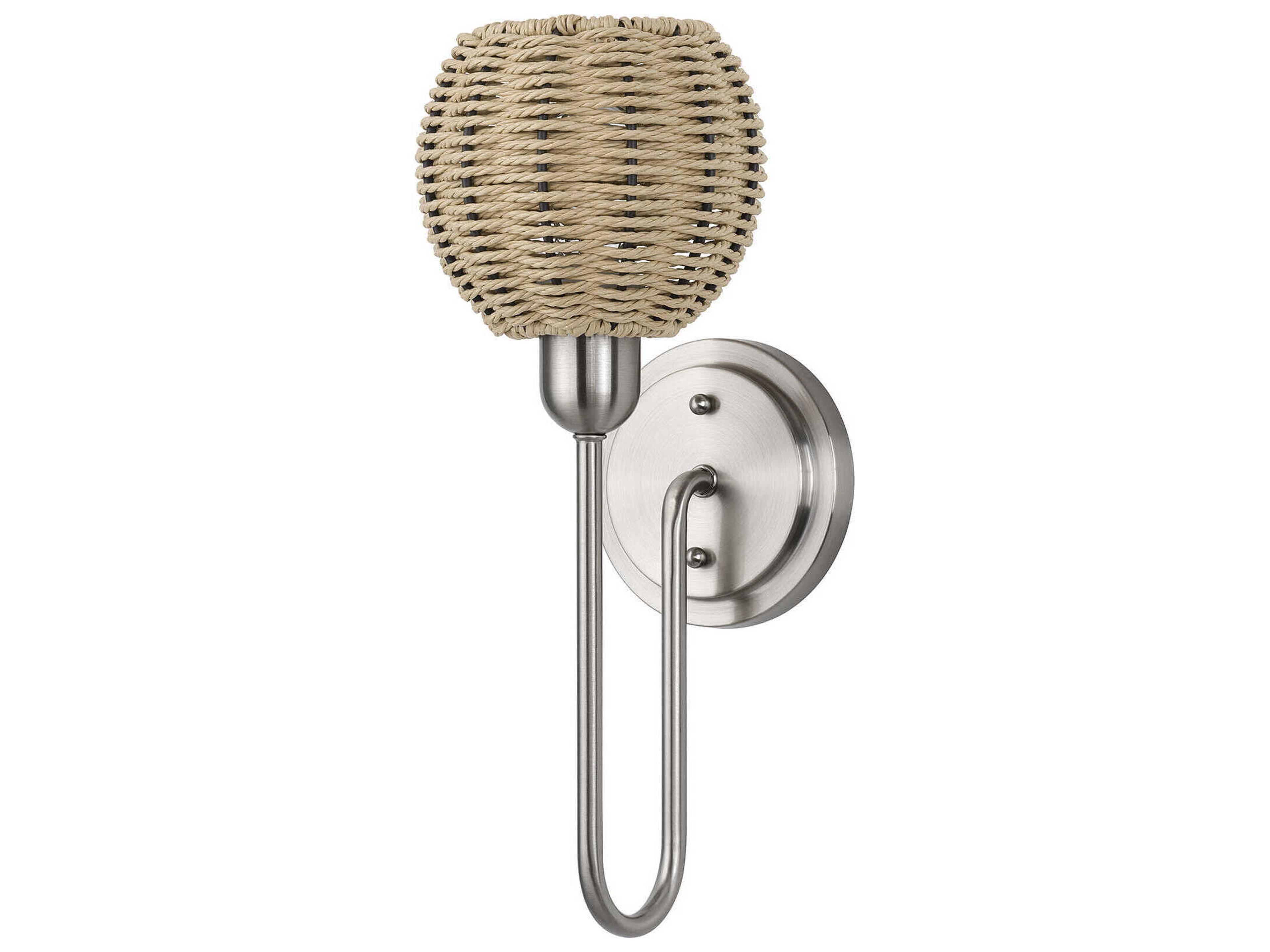 Livex Lighting Summervine 1-Light Brushed Nickel Swing Wall Sconce