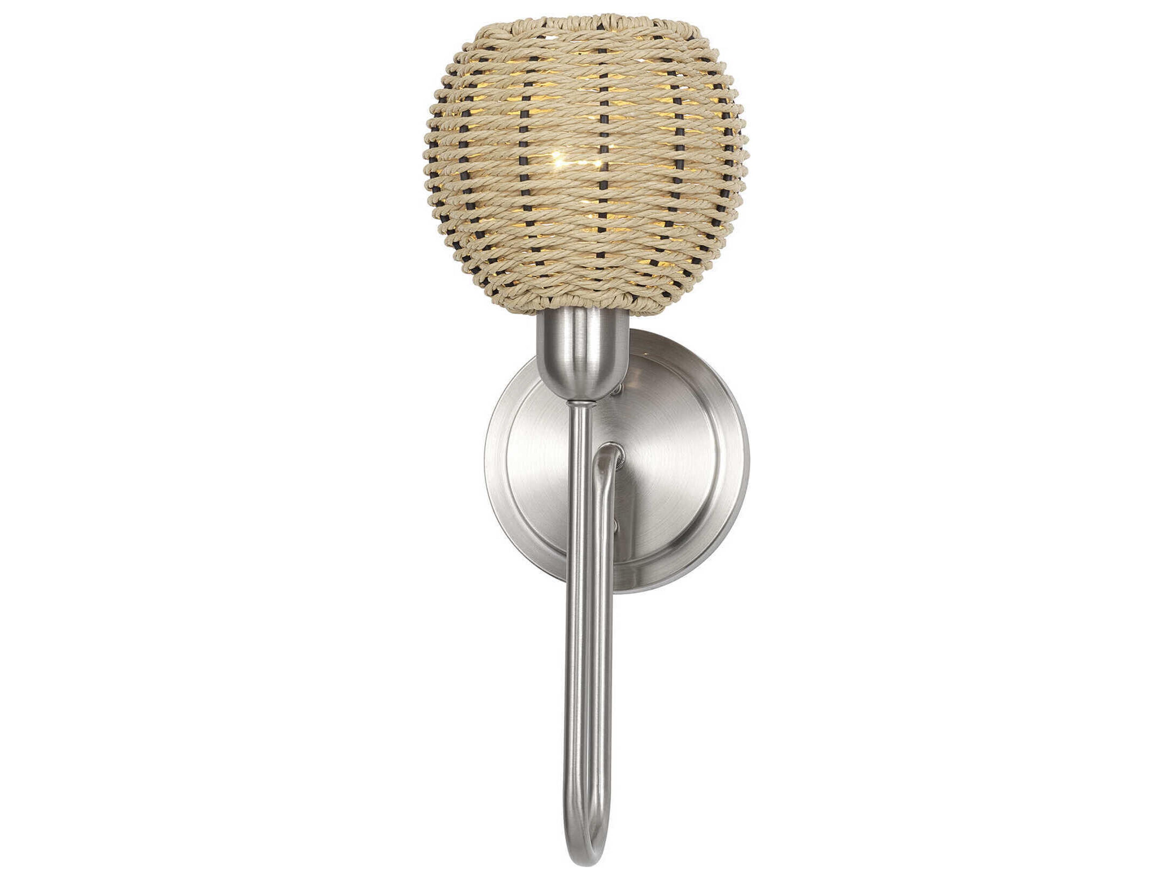 Livex Lighting Summervine 1-Light Brushed Nickel Swing Wall Sconce