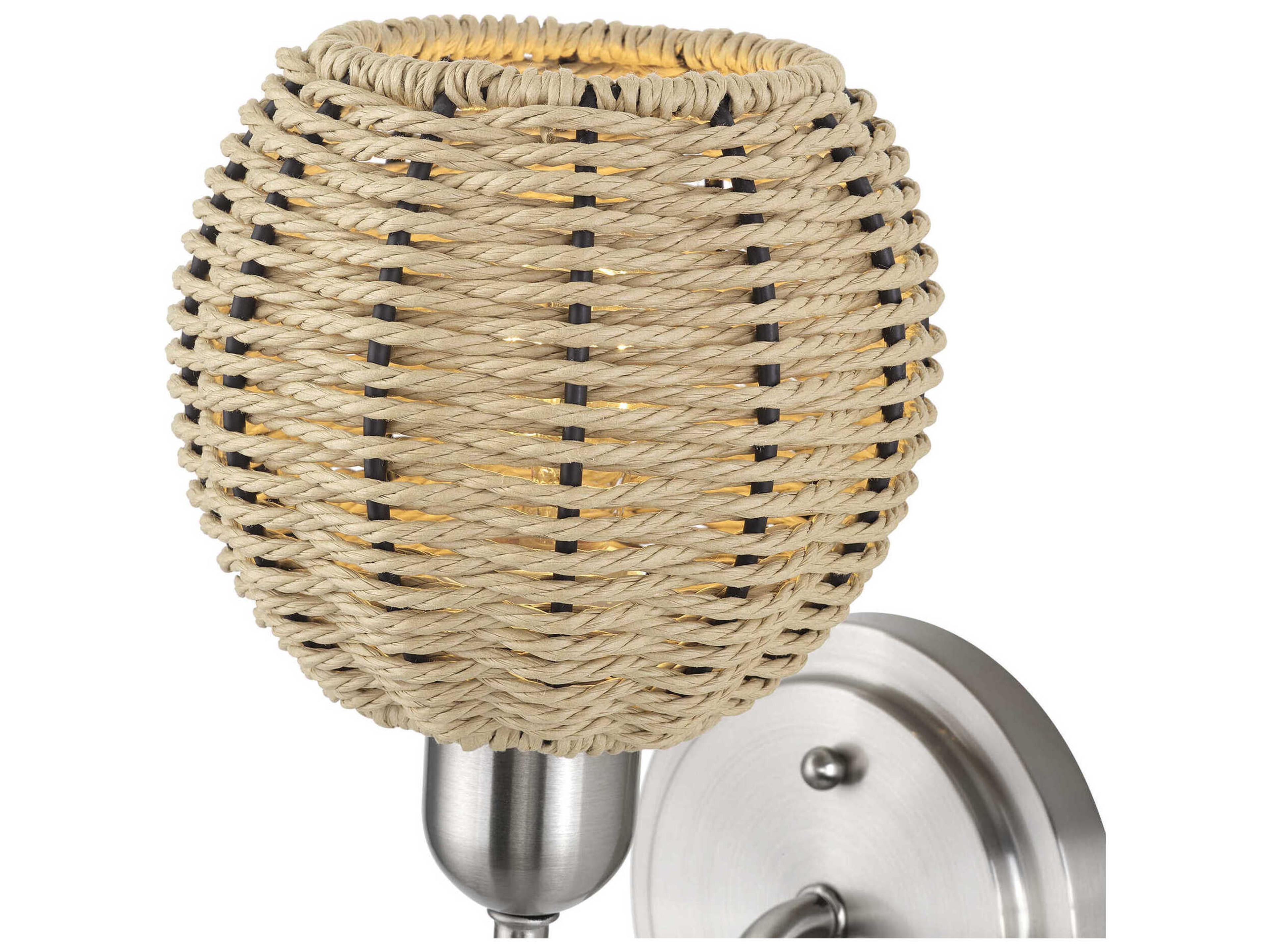 Livex Lighting Summervine 1-Light Brushed Nickel Swing Wall Sconce