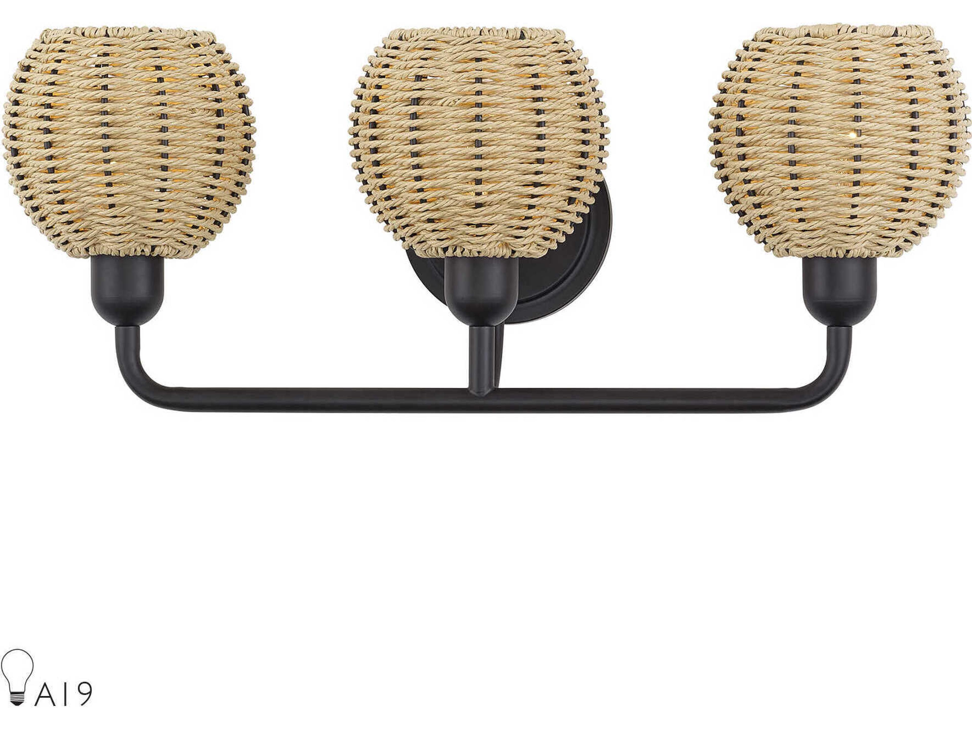 Livex Lighting Summervine 3-Light Bronze Vanity Light