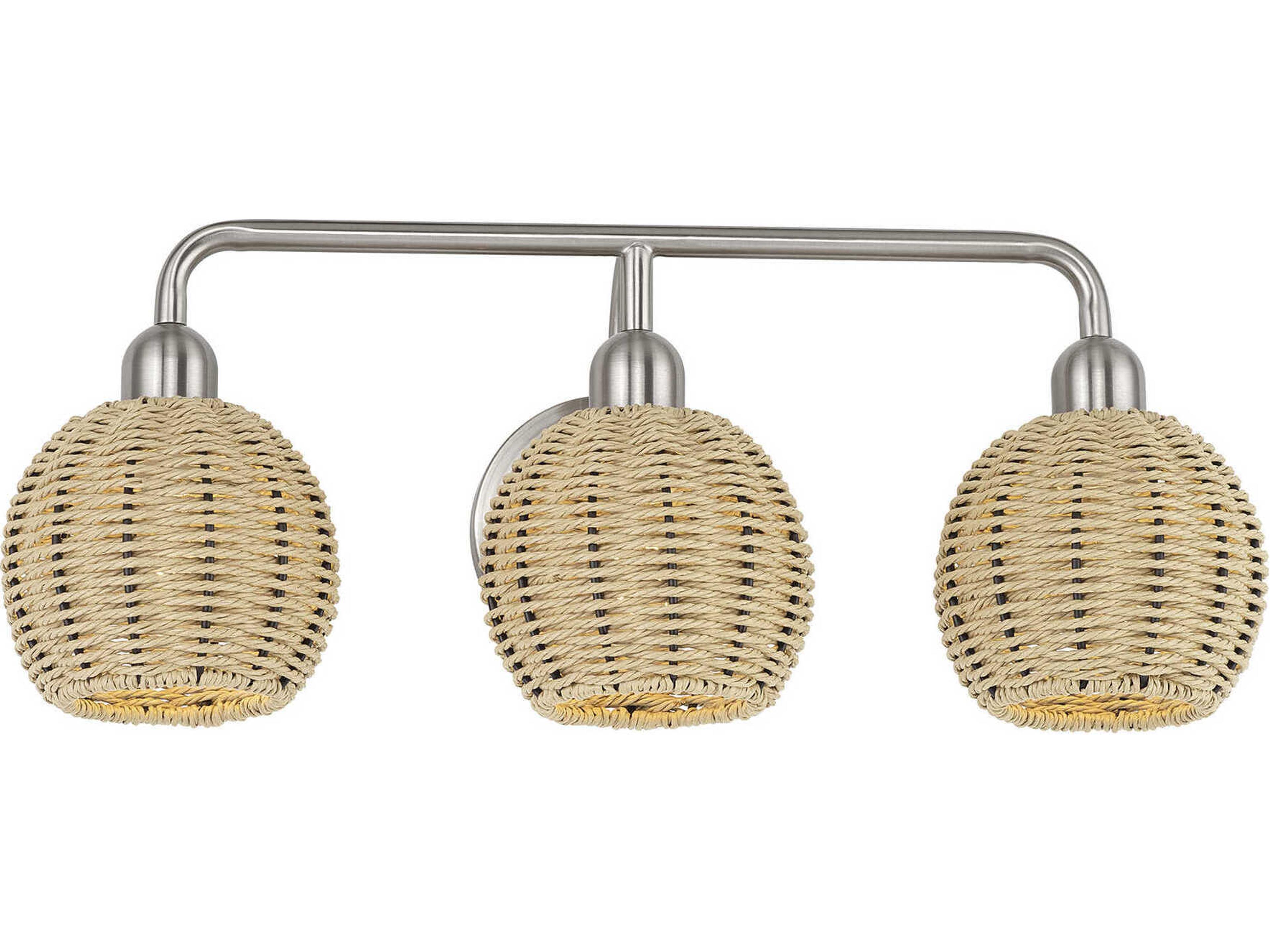 Livex Lighting Summervine 3-Light Brushed Nickel Vanity Light