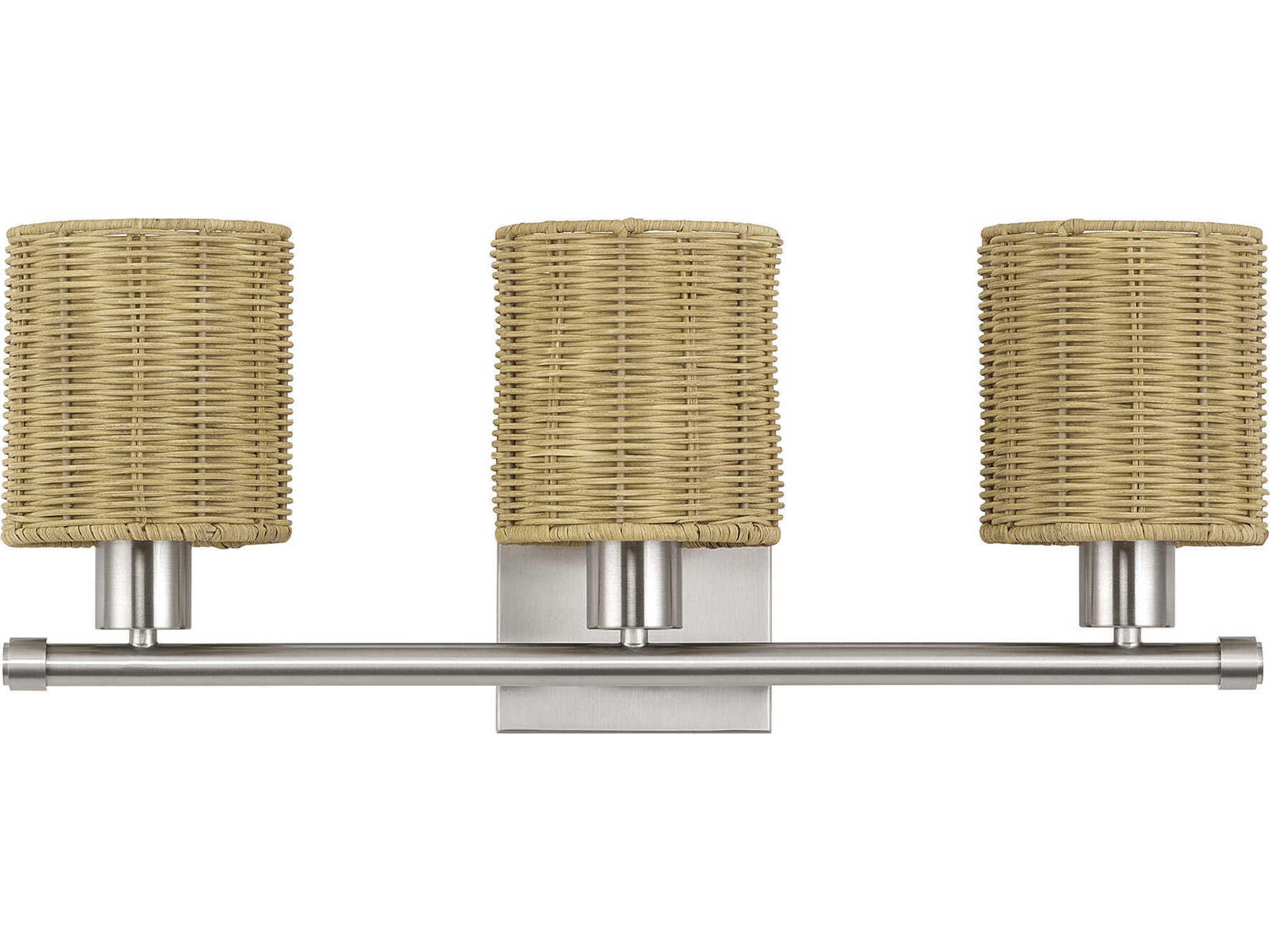 Livex Lighting Weavington 3-Light Brushed Nickel Vanity Light