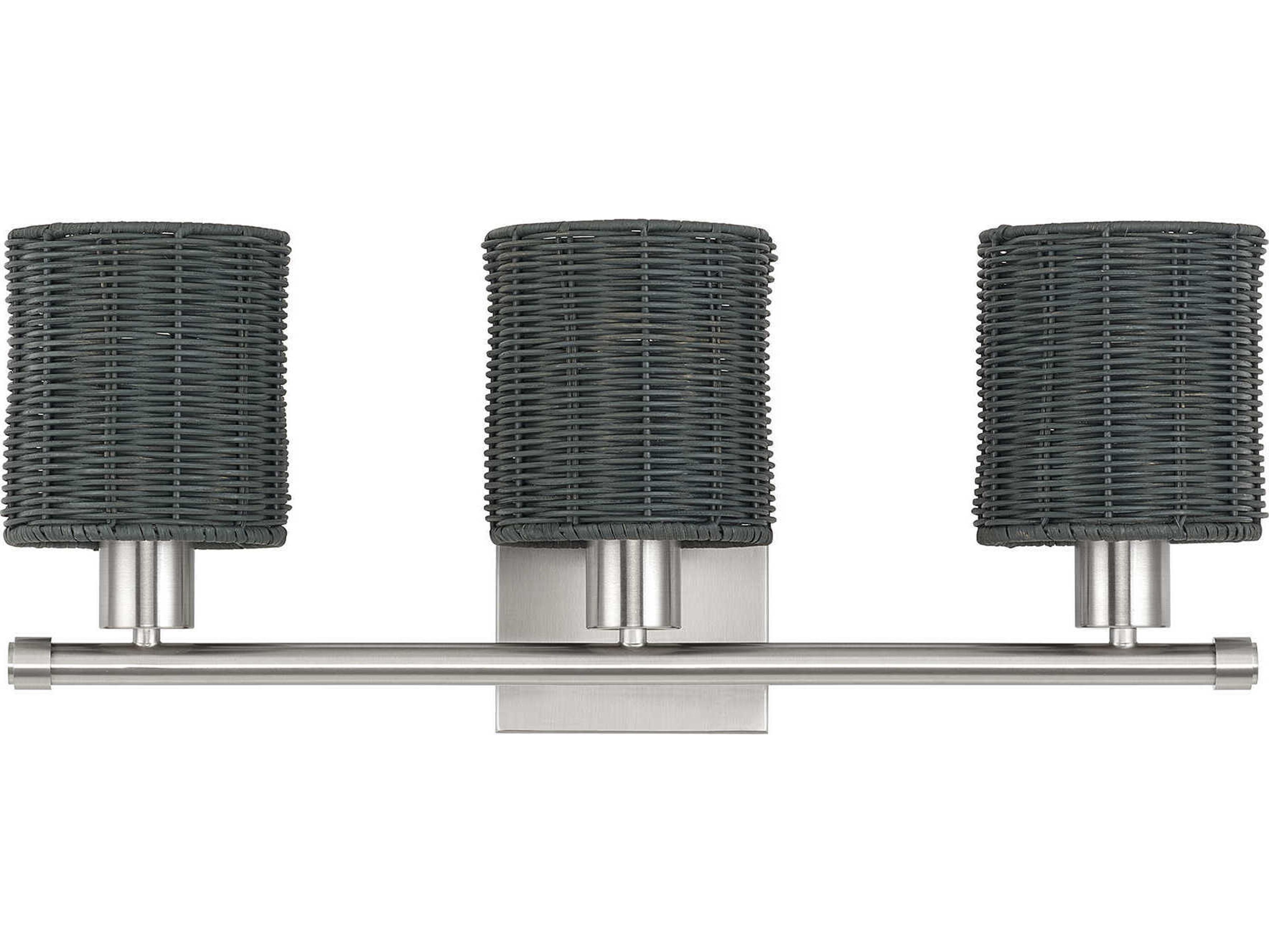 Livex Lighting Weavington 3-Light Brushed Nickel Vanity Light