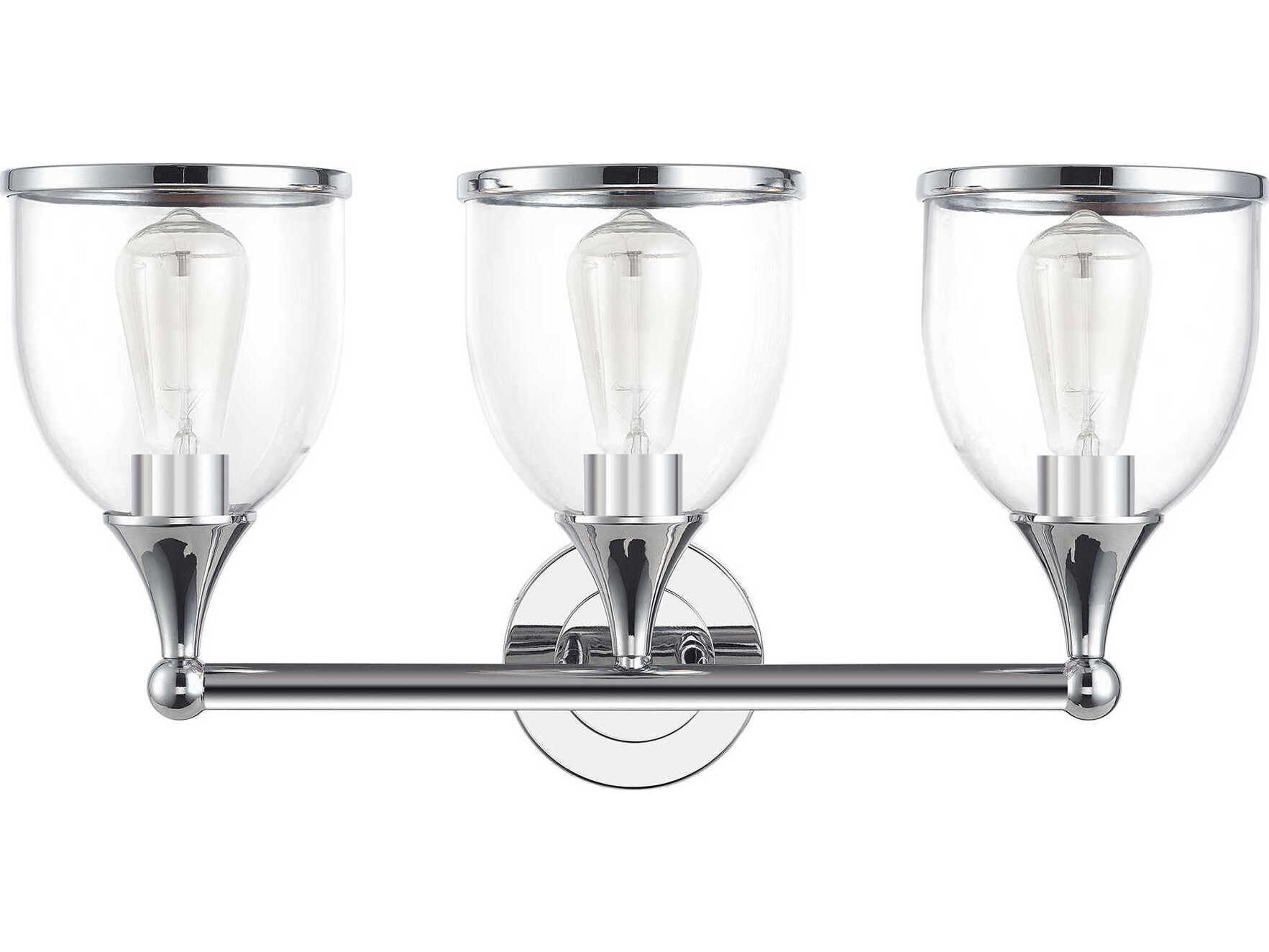 Ashridge 3-Light Polished Chrome Vanity Light