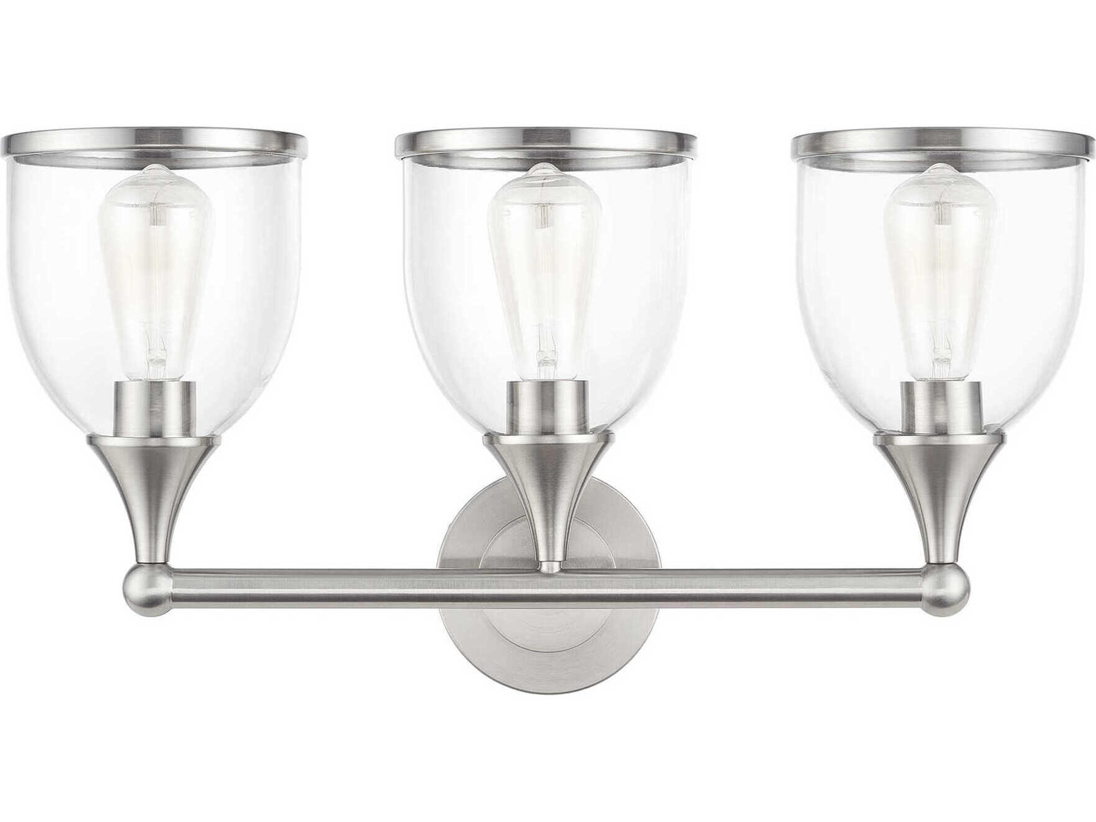 Ashridge 3-Light Brushed Nickel Vanity Light