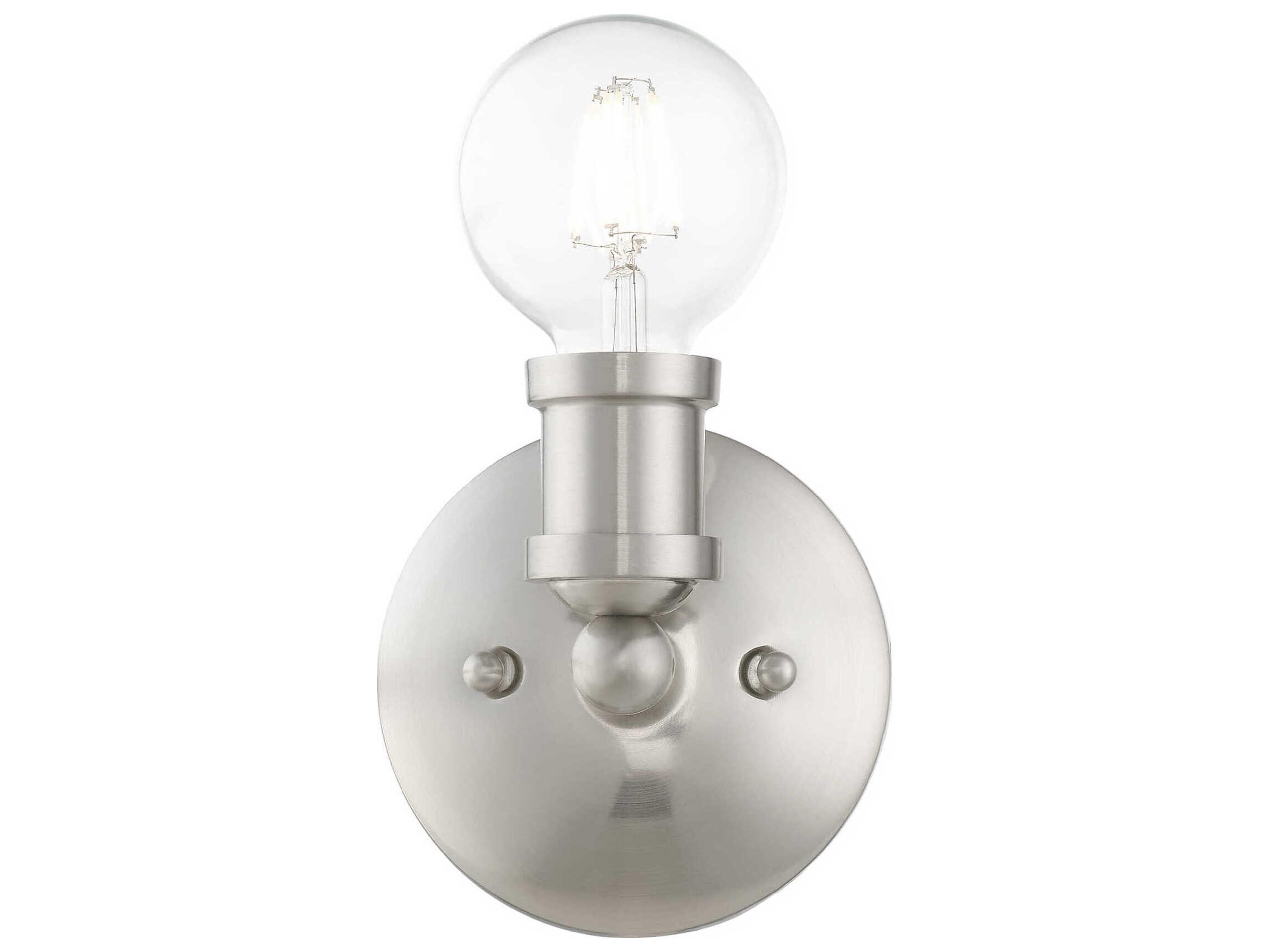 Livex Lighting Lansdale 1-Light Brushed Nickel Wall Sconce