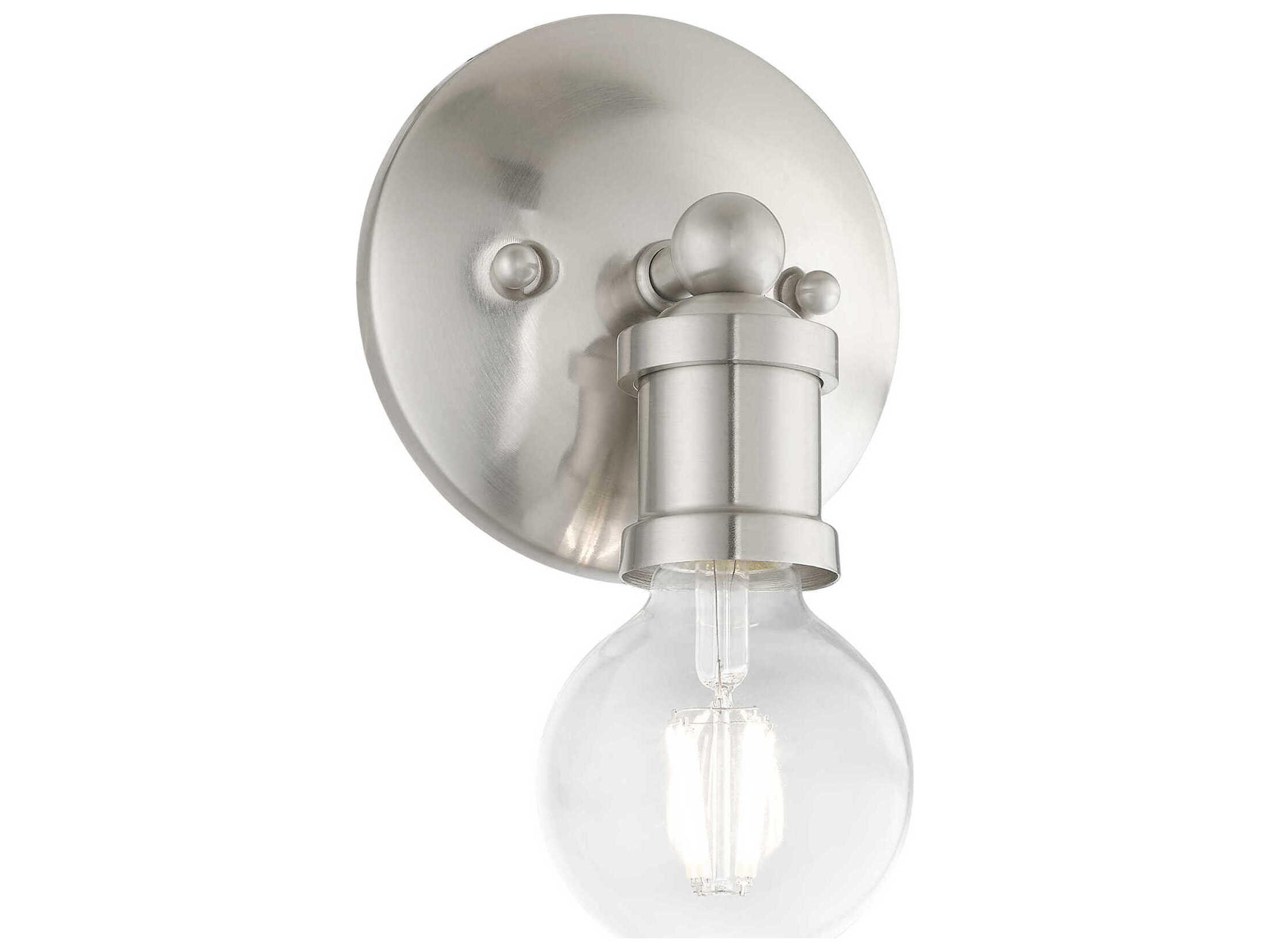 Livex Lighting Lansdale 1-Light Brushed Nickel Wall Sconce