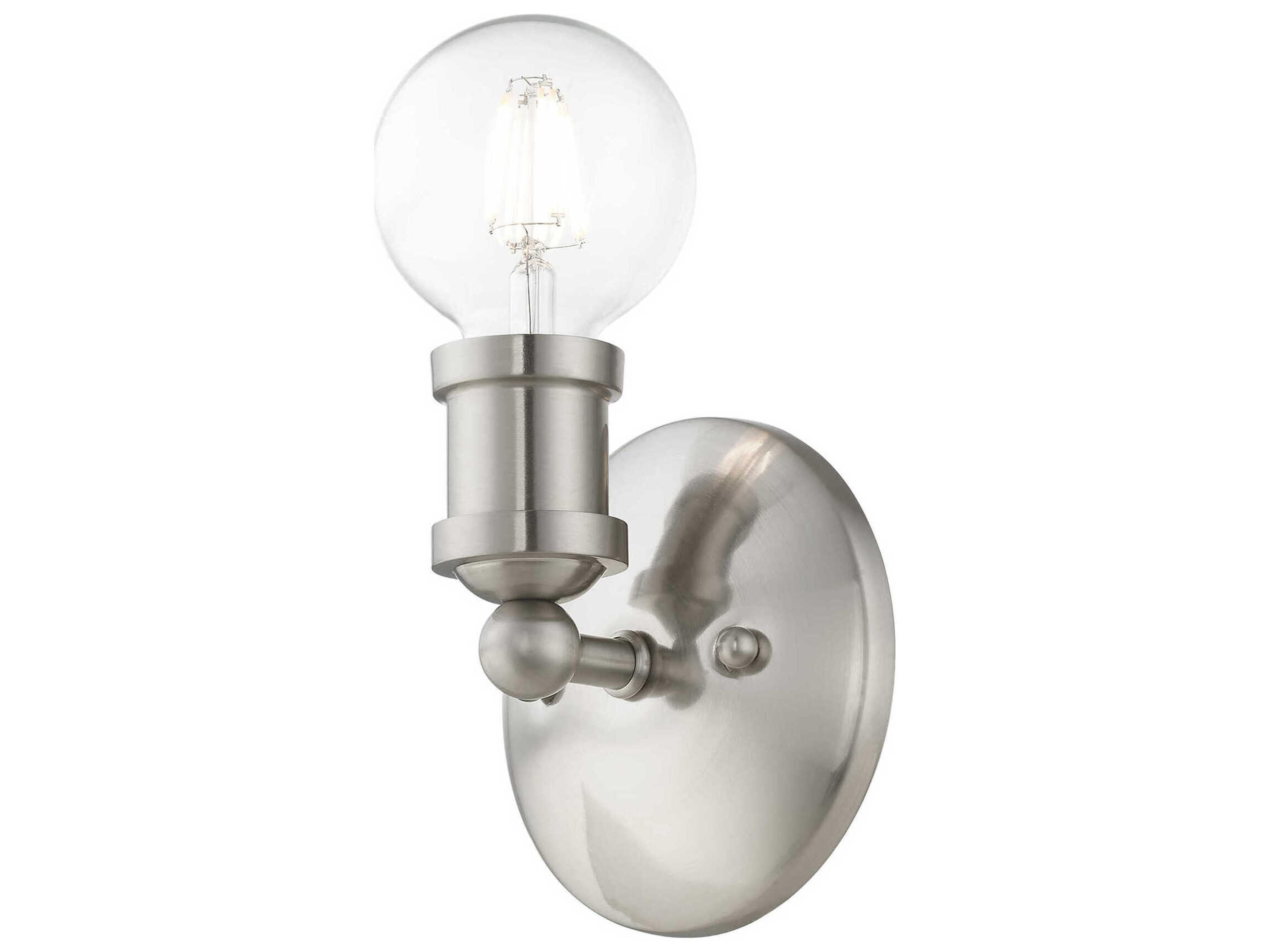 Livex Lighting Lansdale 1-Light Brushed Nickel Wall Sconce