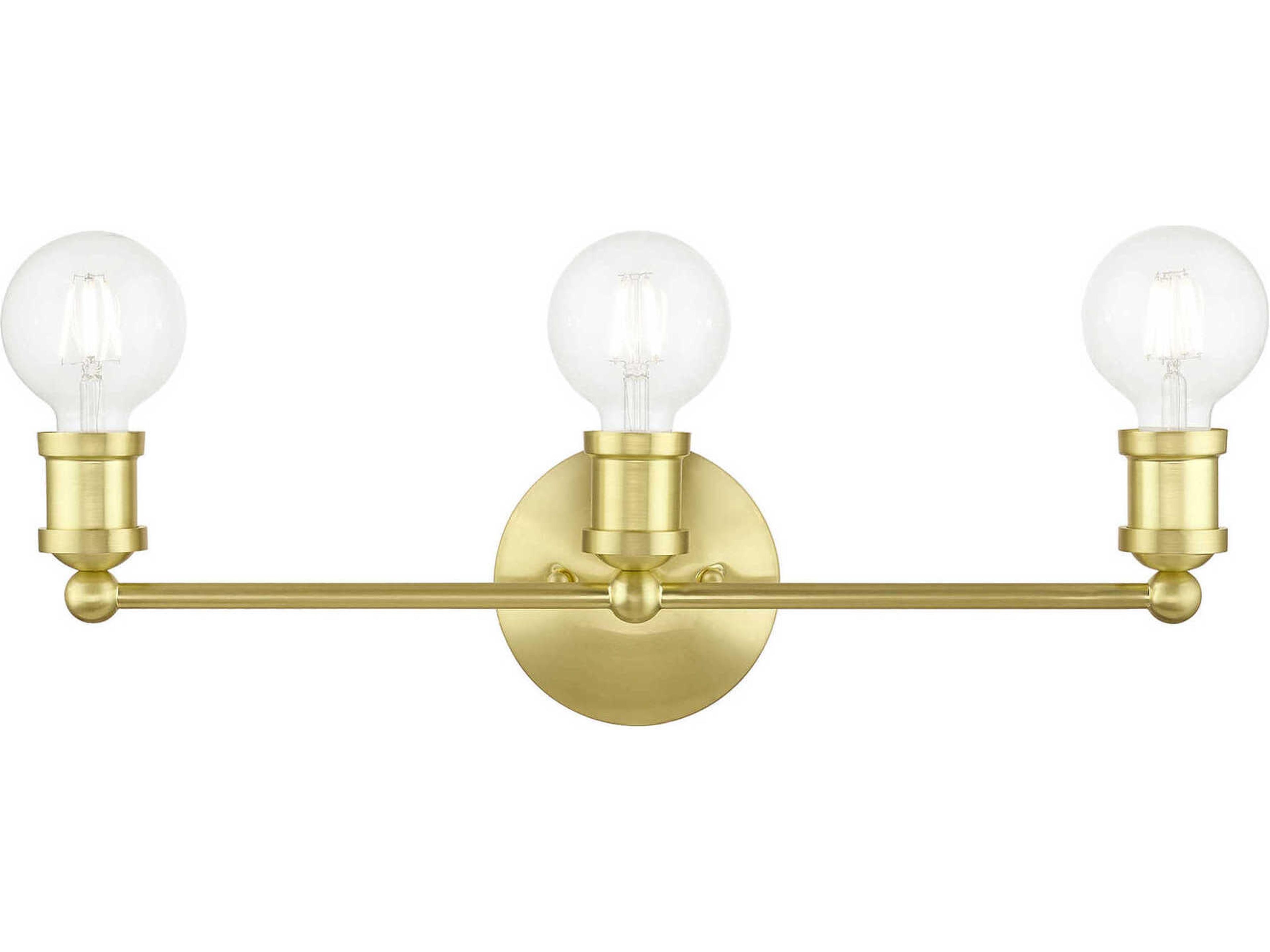Lansdale 3-Light Satin Brass Vanity Light