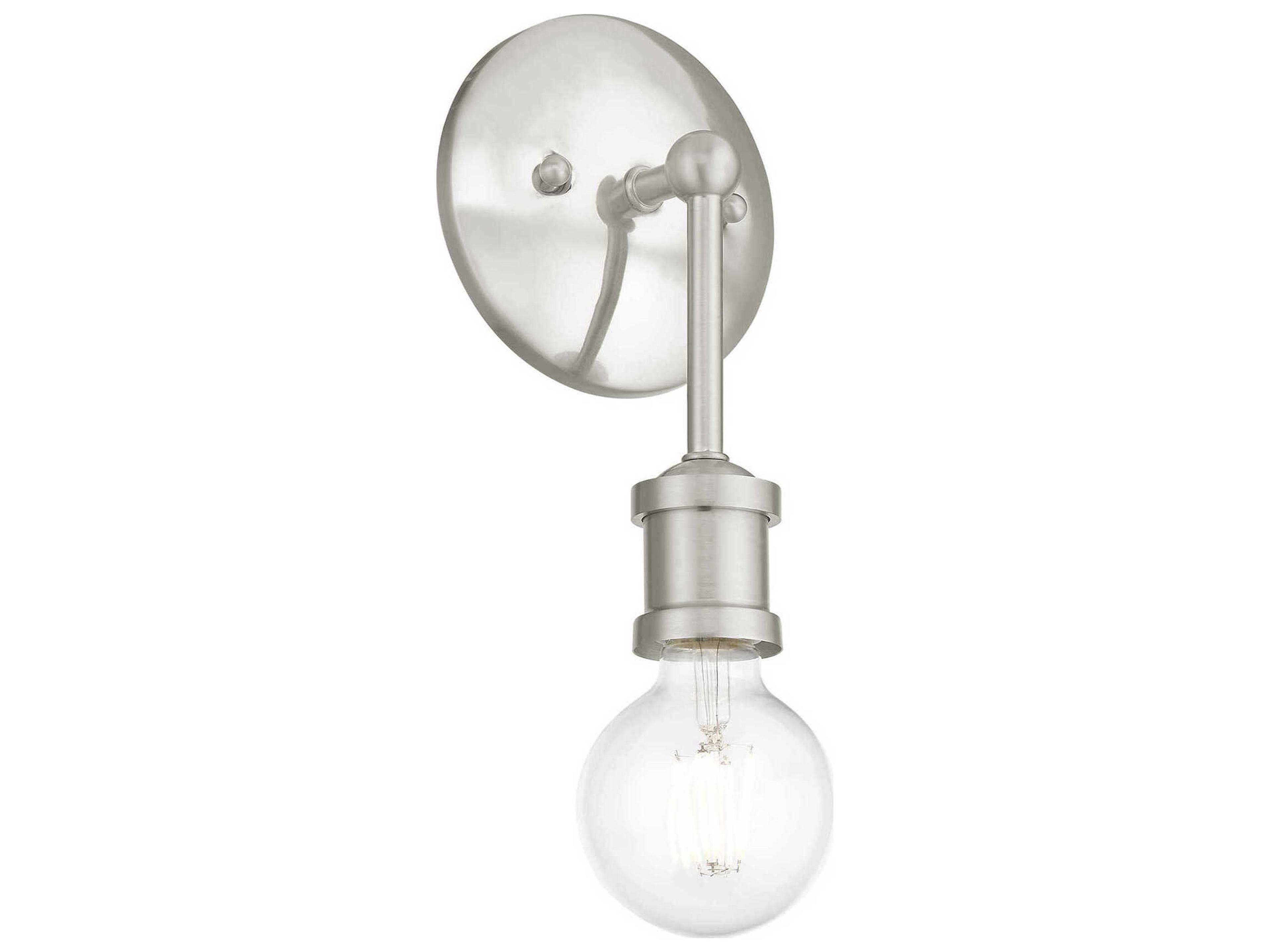 Livex Lighting Lansdale 1-Light Brushed Nickel Wall Sconce