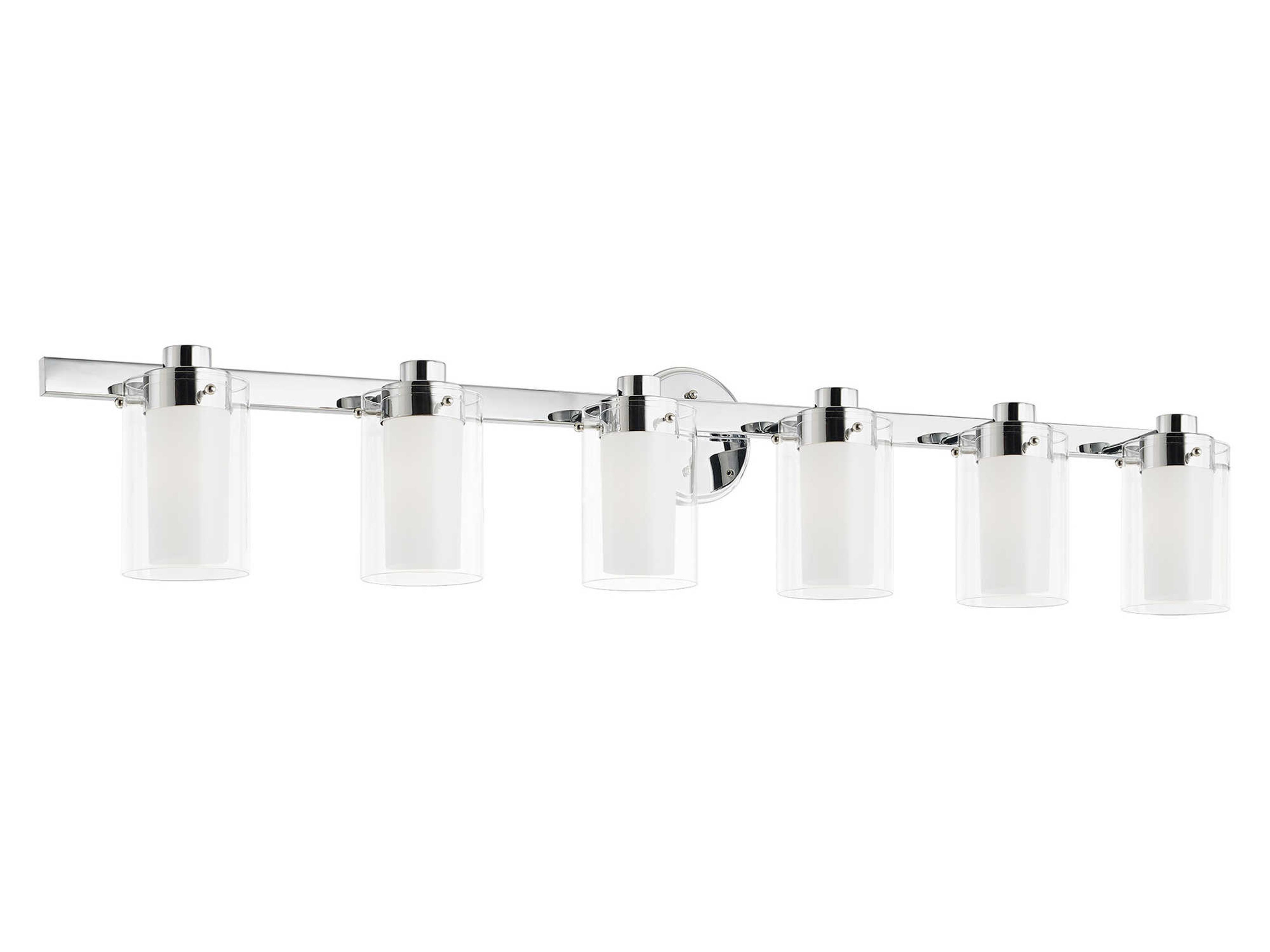 Livex Lighting Manhattan 6-Light Chrome Glass Vanity Light