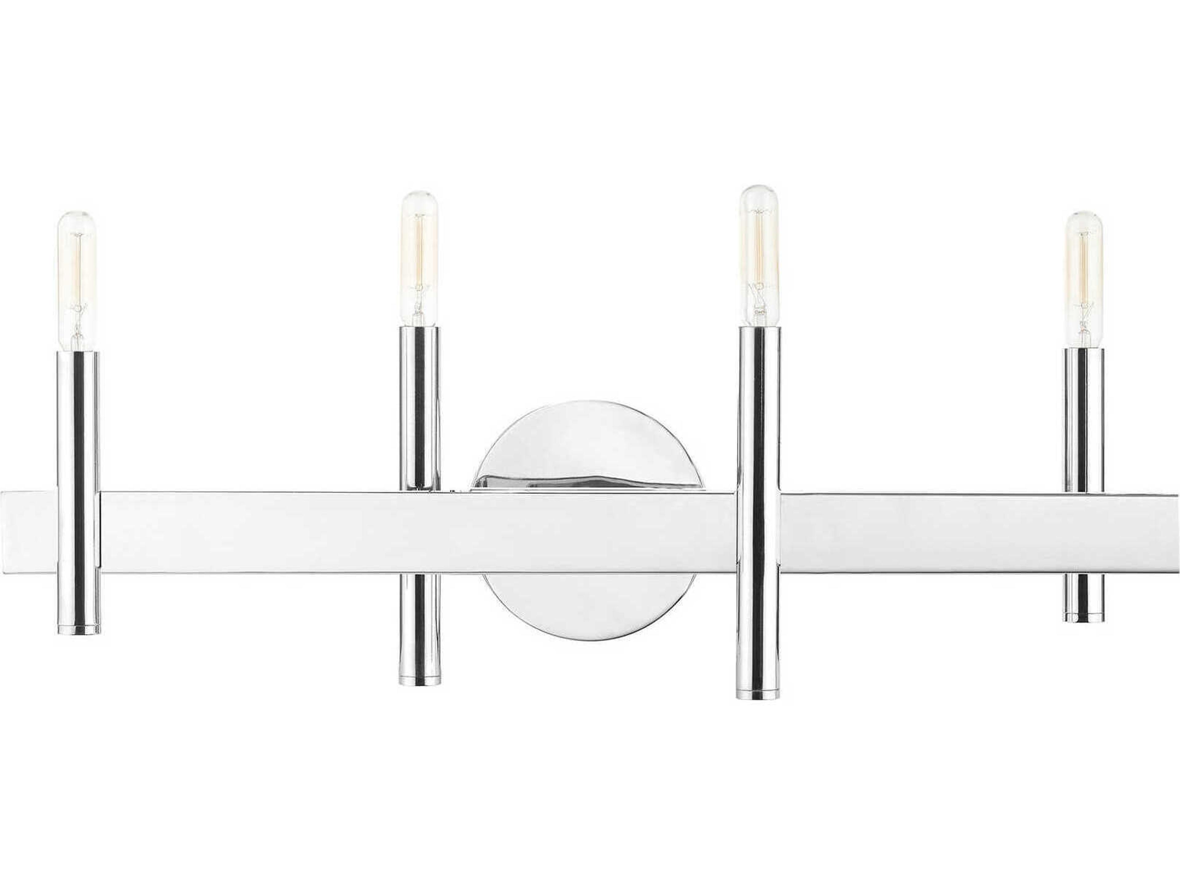 Livex Lighting Denmark 4-Light Polished Chrome Vanity Light