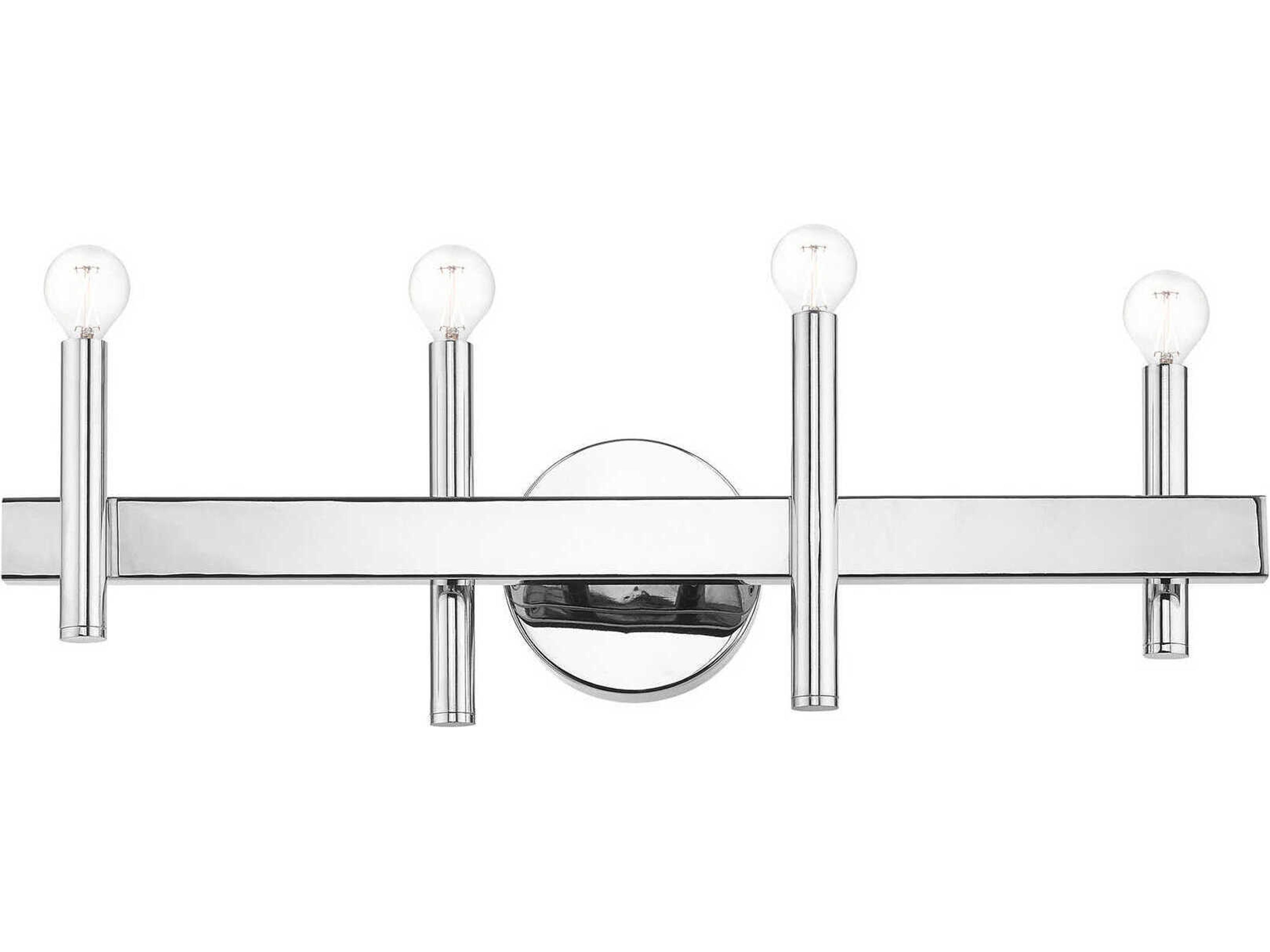 Livex Lighting Denmark 4-Light Polished Chrome Vanity Light
