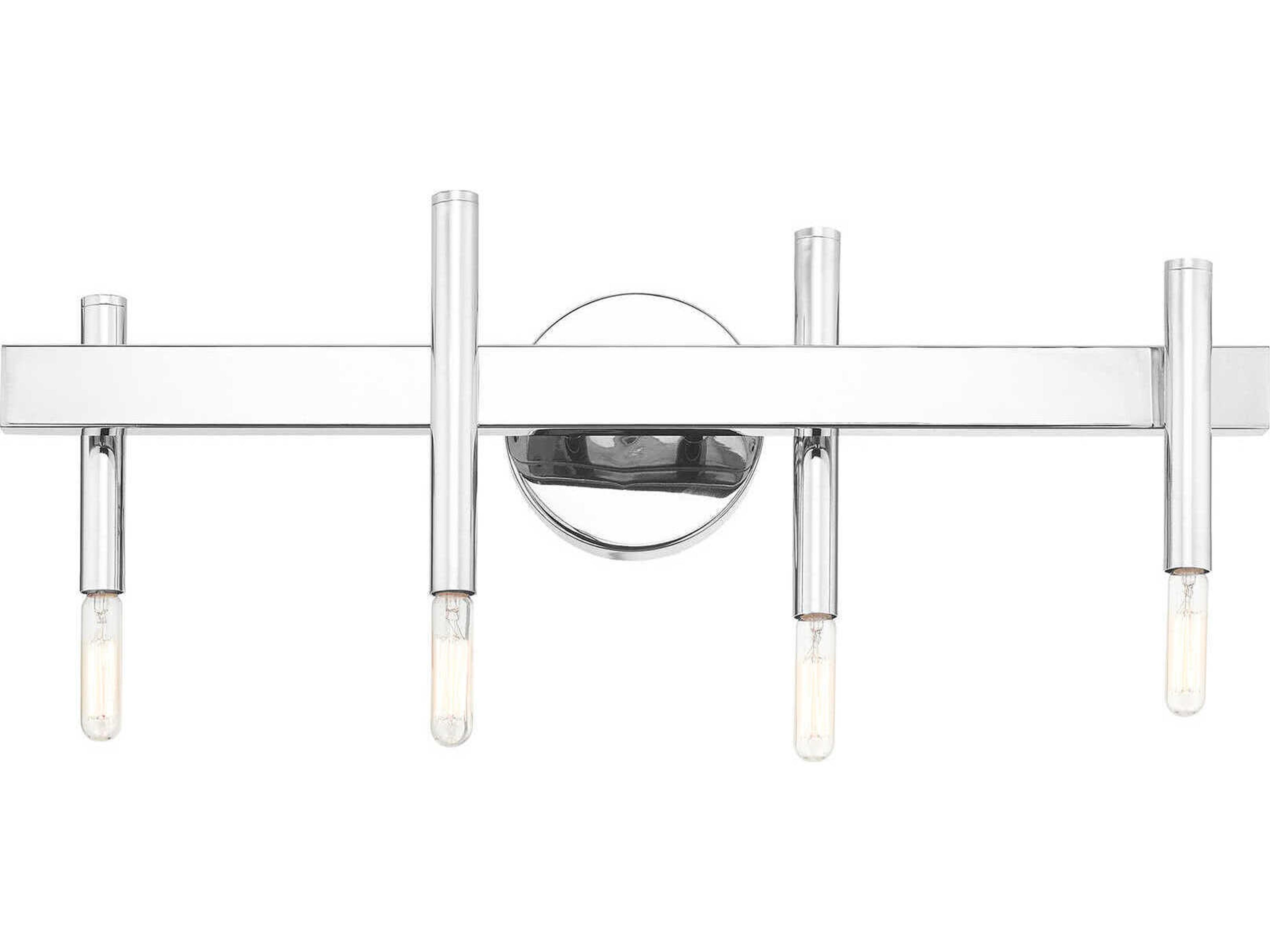 Livex Lighting Denmark 4-Light Polished Chrome Vanity Light