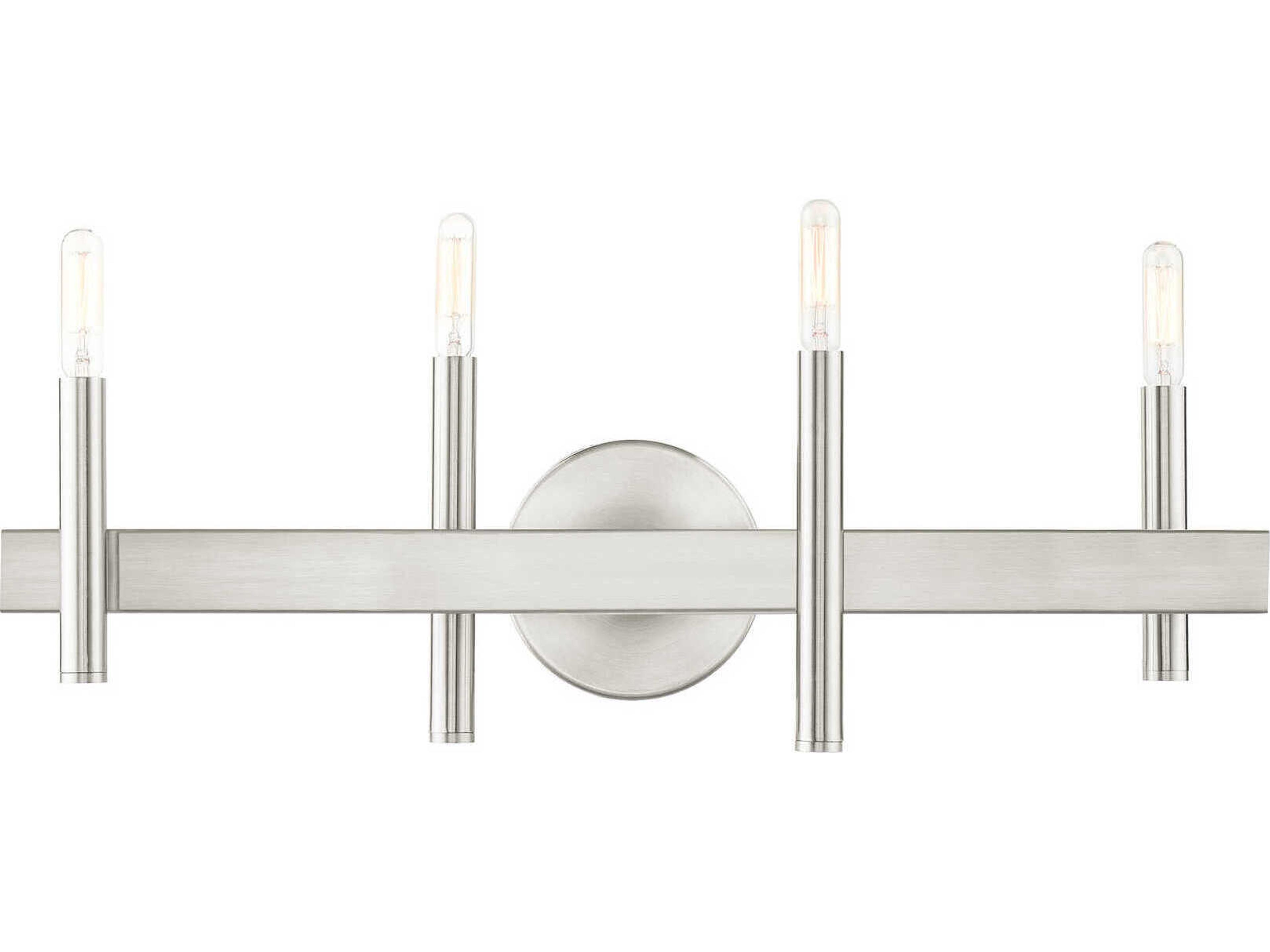 Denmark 4-Light Brushed Nickel Bronze Vanity Light
