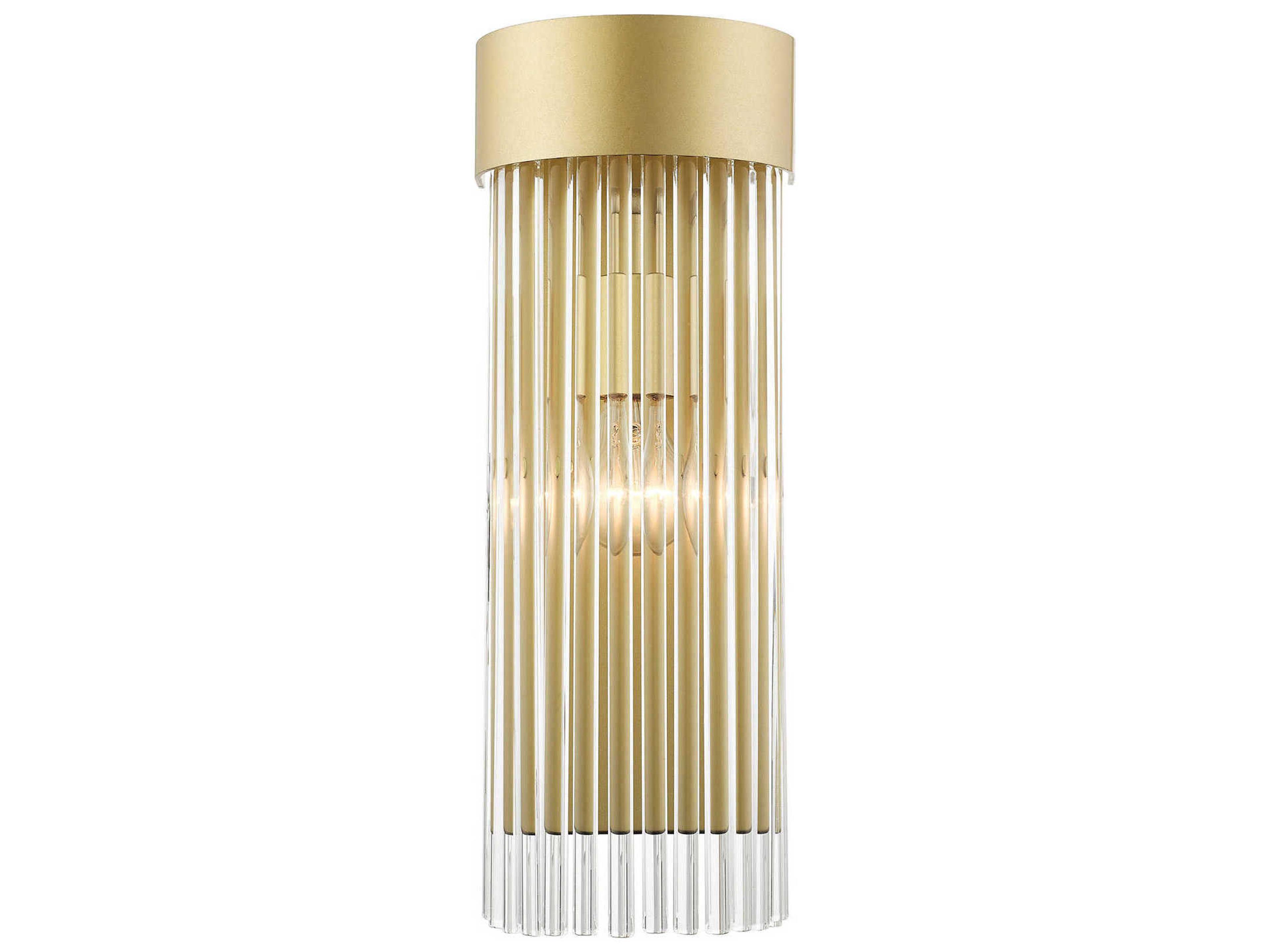 Norwich 1-Light Soft Gold Crystal Wall Sconce