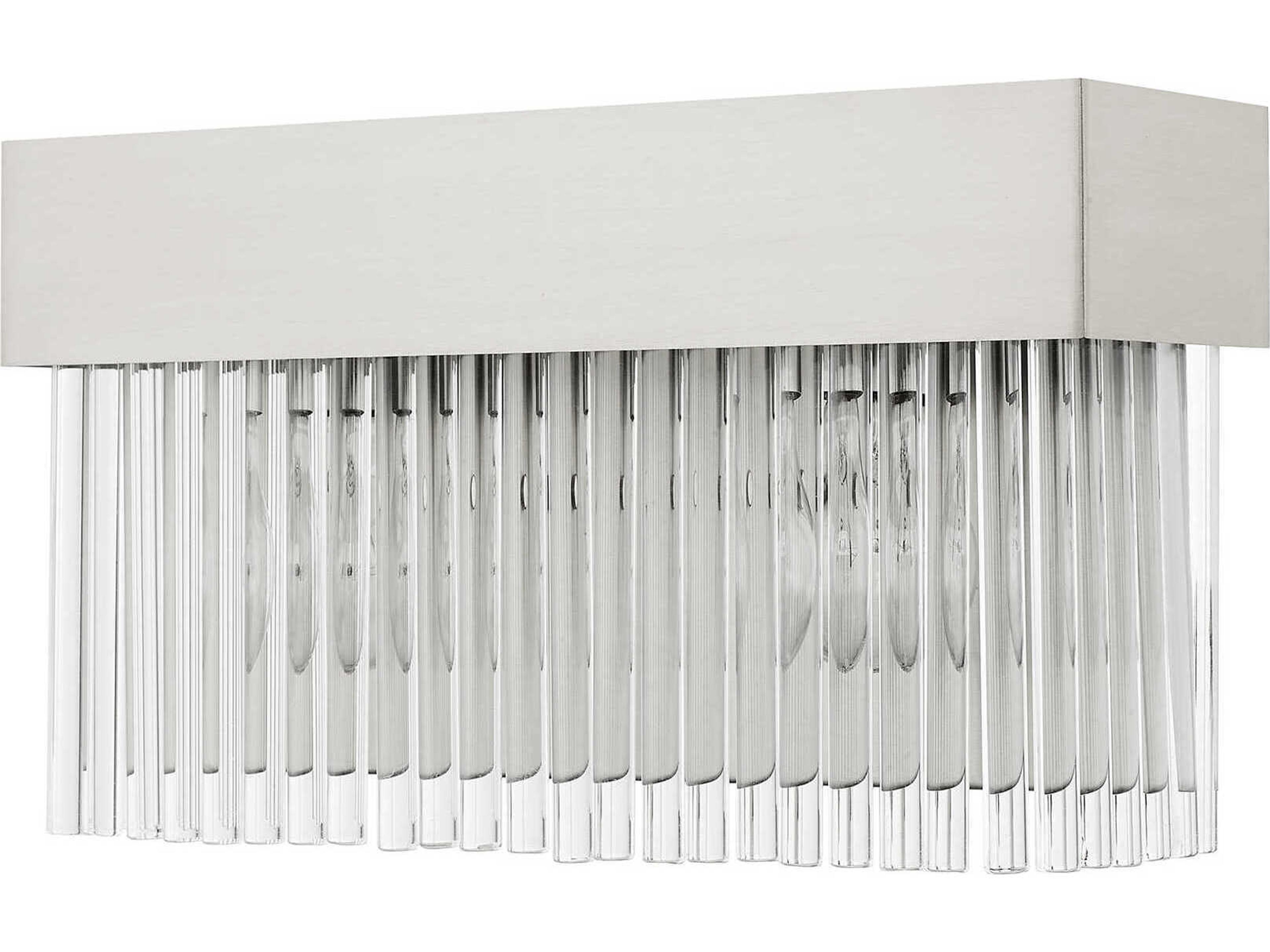 Livex Lighting Norwich 2-Light Brushed Nickel Crystal Vanity Light