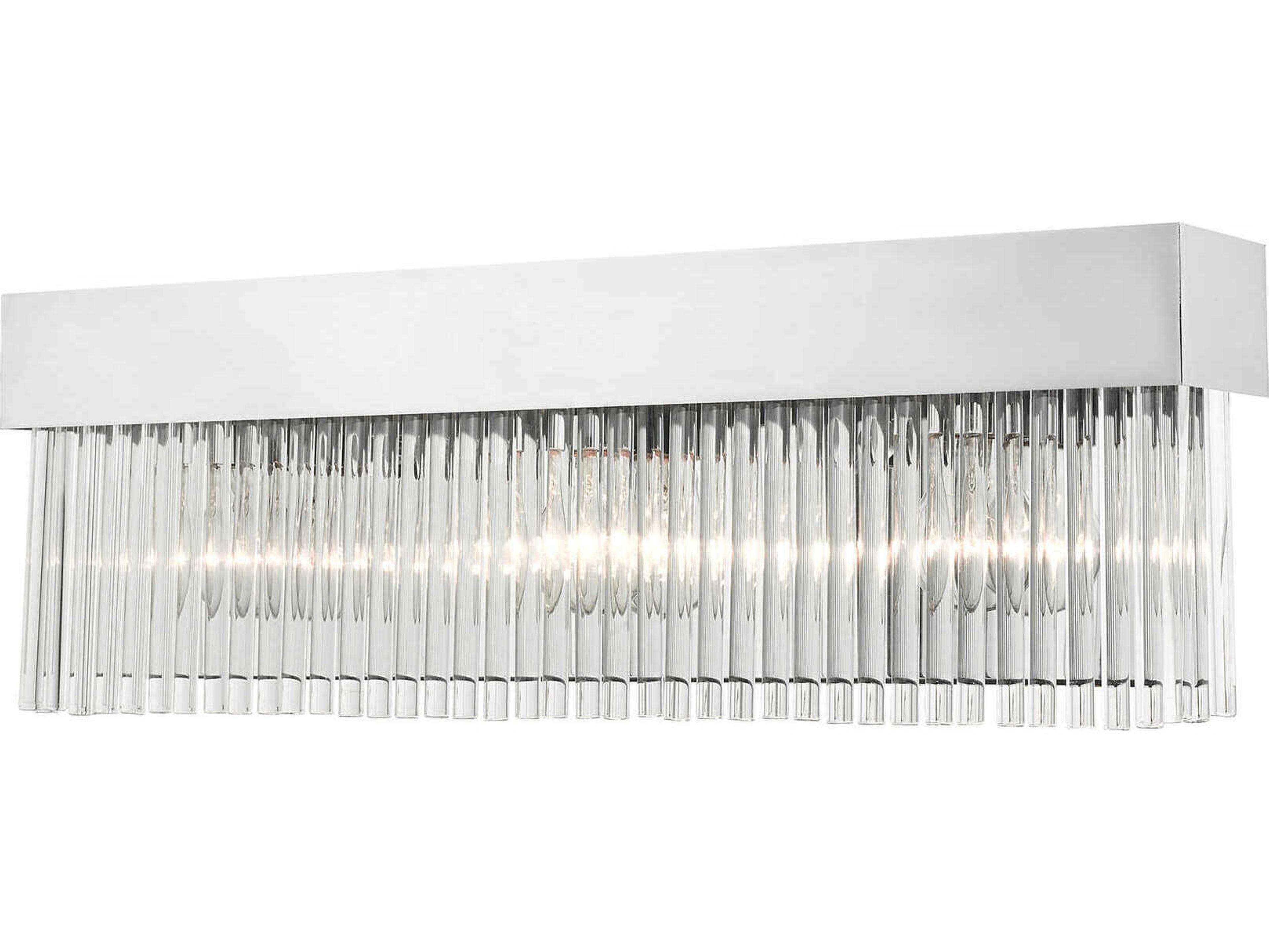 Norwich 3-Light Polished Chrome Crystal Vanity Light