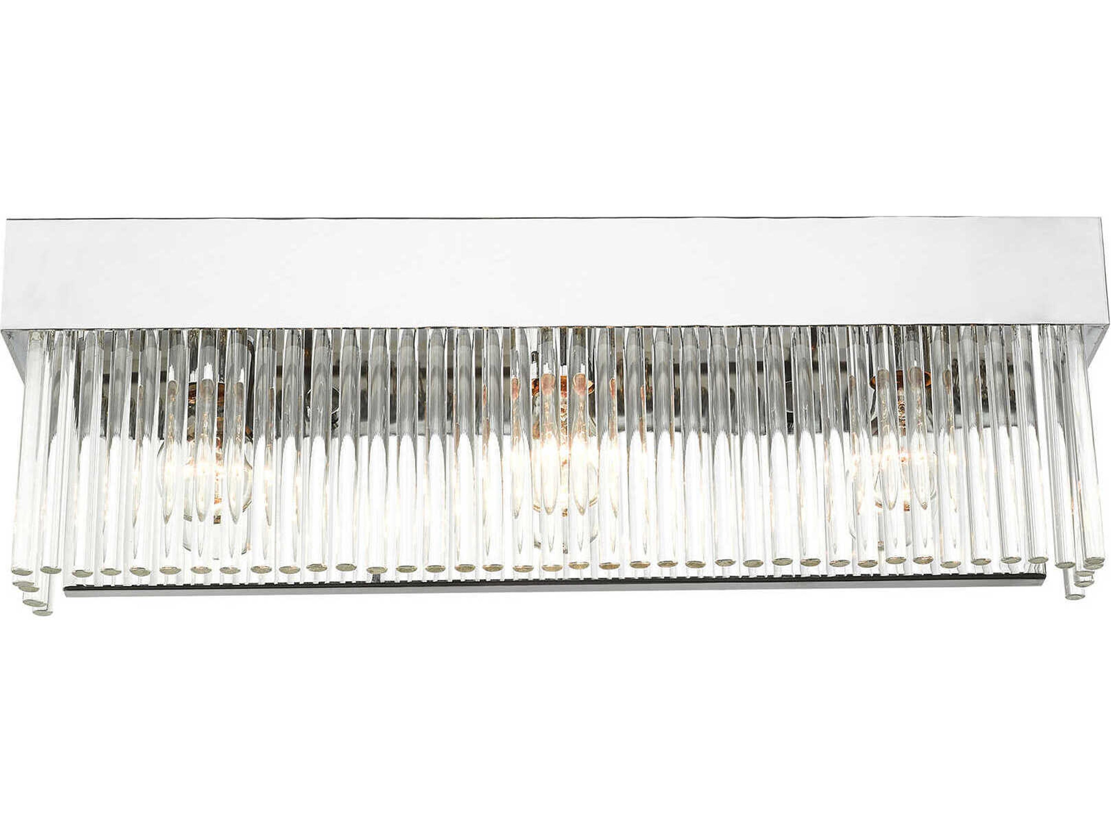 Livex Lighting Norwich 3-Light Polished Chrome Crystal Vanity Light