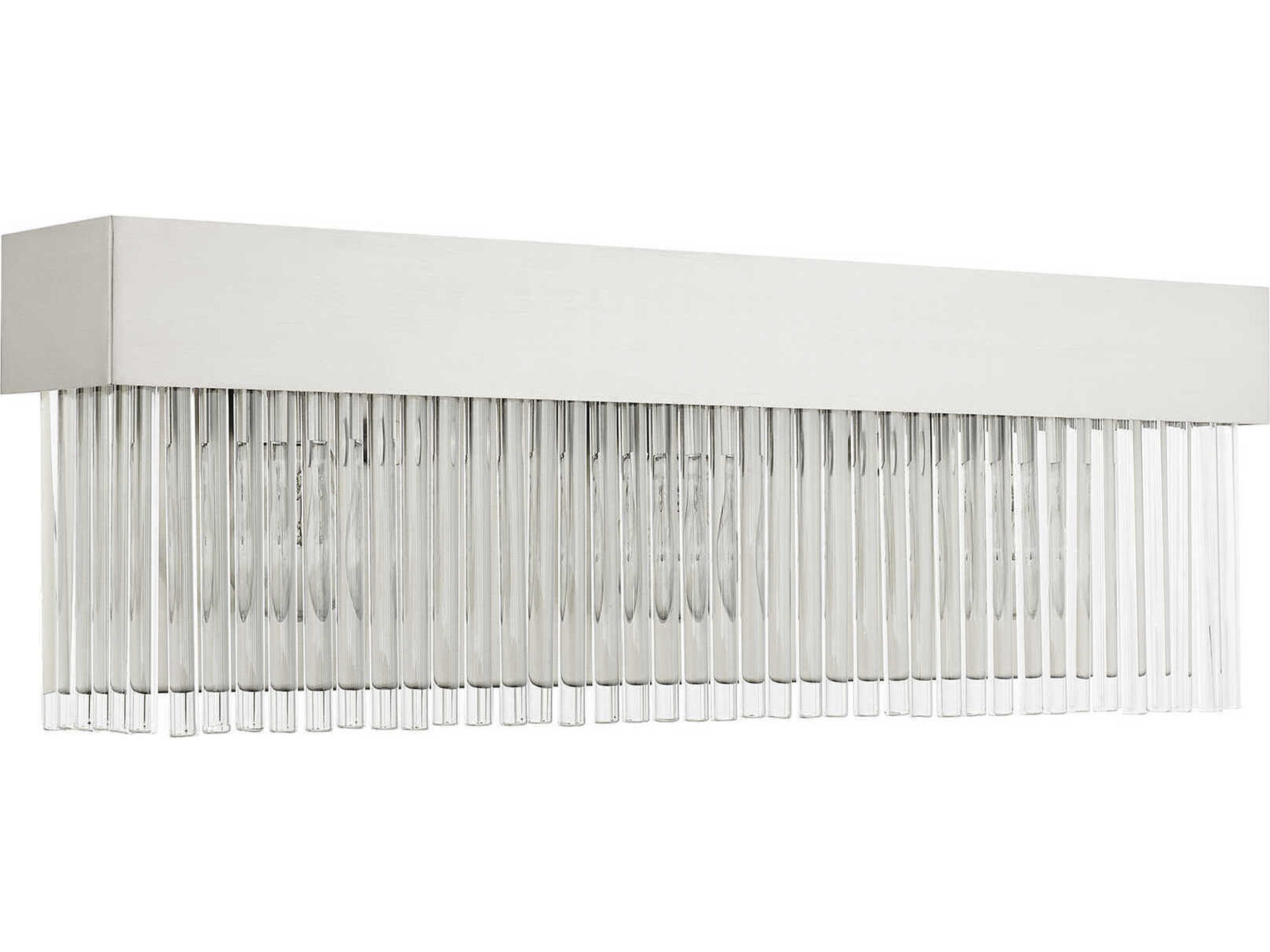 Livex Lighting Norwich 3-Light Brushed Nickel Crystal Vanity Light