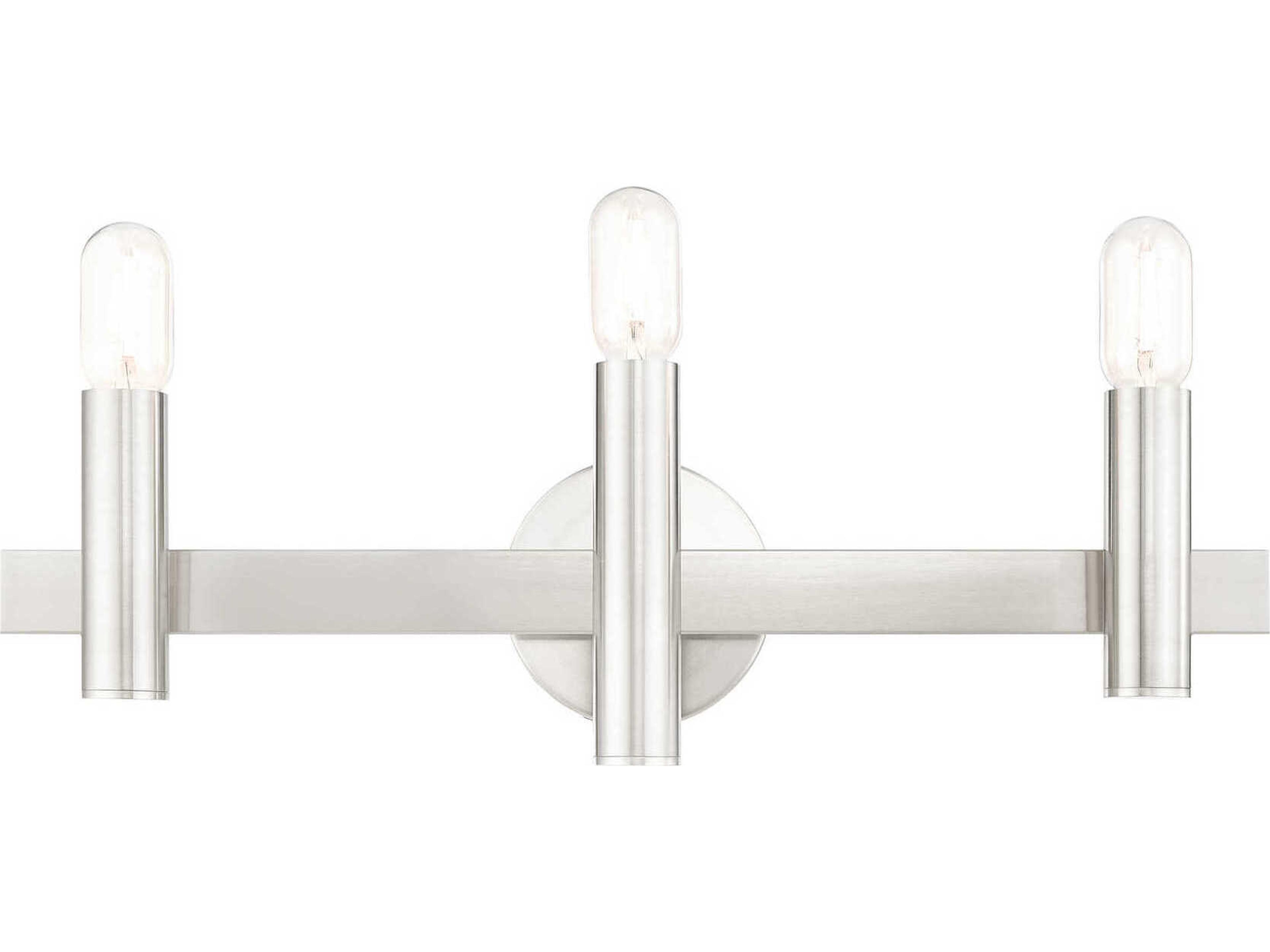 Helsinki 3-Light Brushed Nickel Bronze Vanity Light