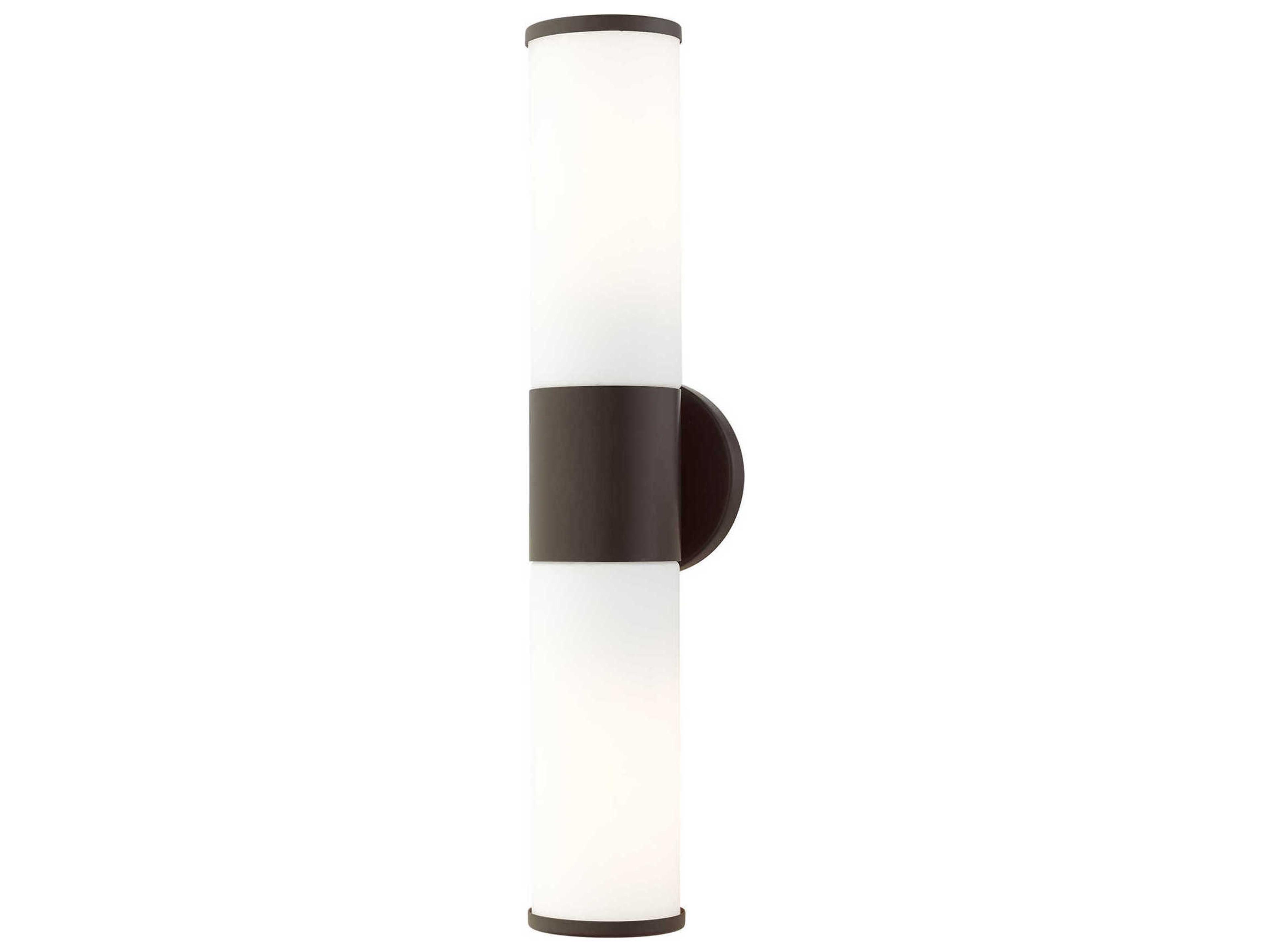 Lindale 2-Light Bronze Glass Vanity Light