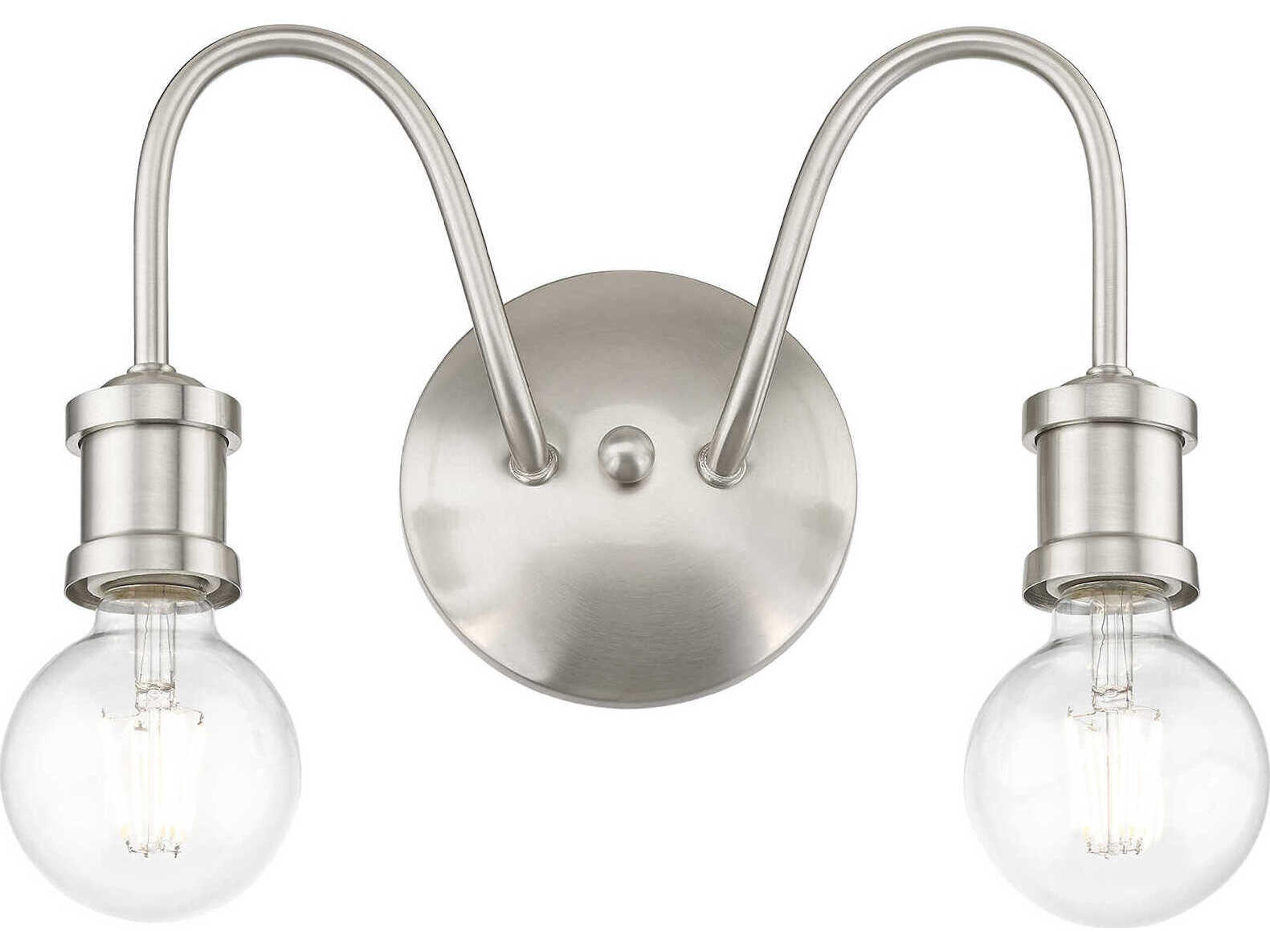 Livex Lighting Lansdale 2-Light Brushed Nickel Vanity Light