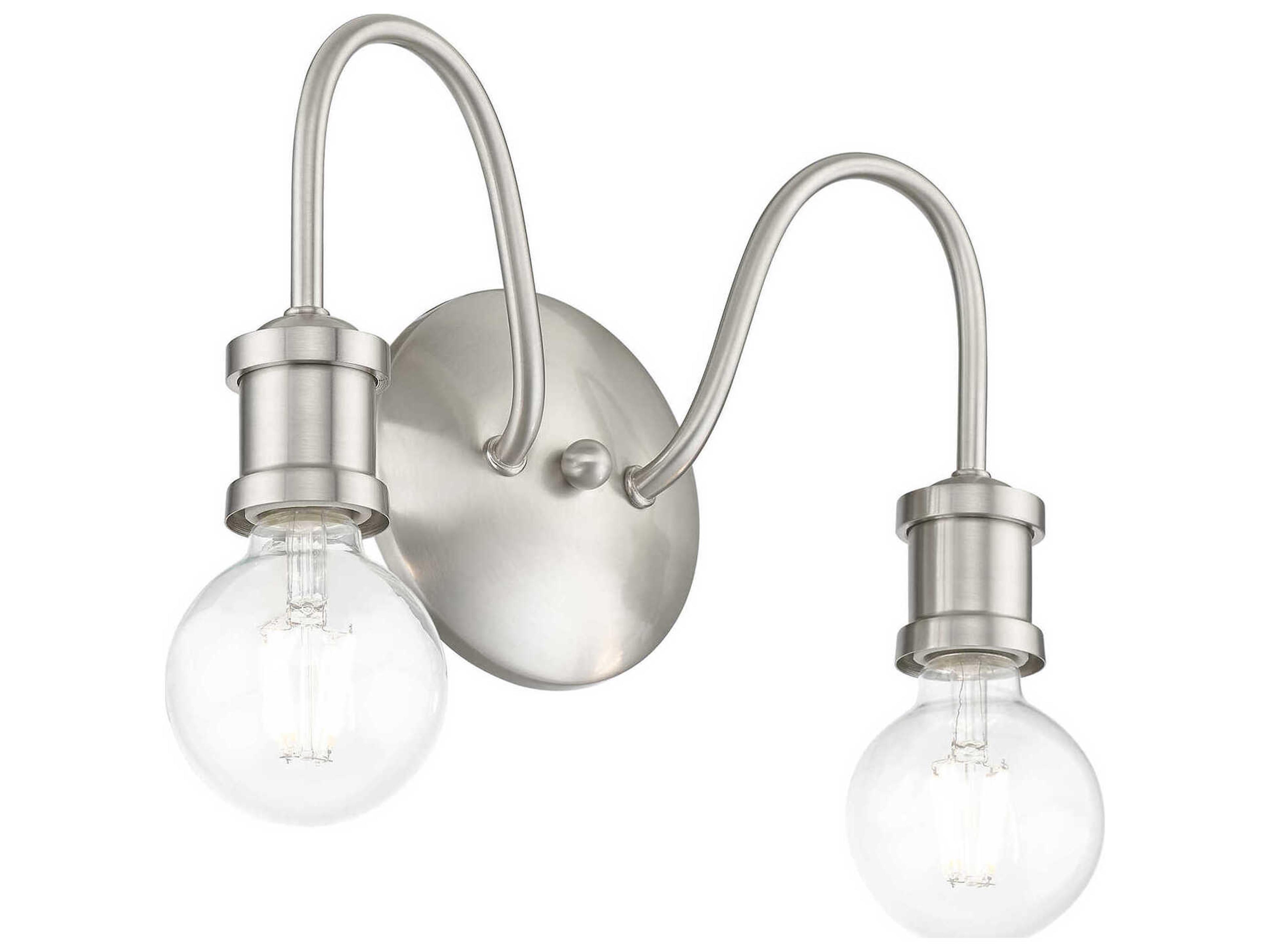 Livex Lighting Lansdale 2-Light Brushed Nickel Vanity Light