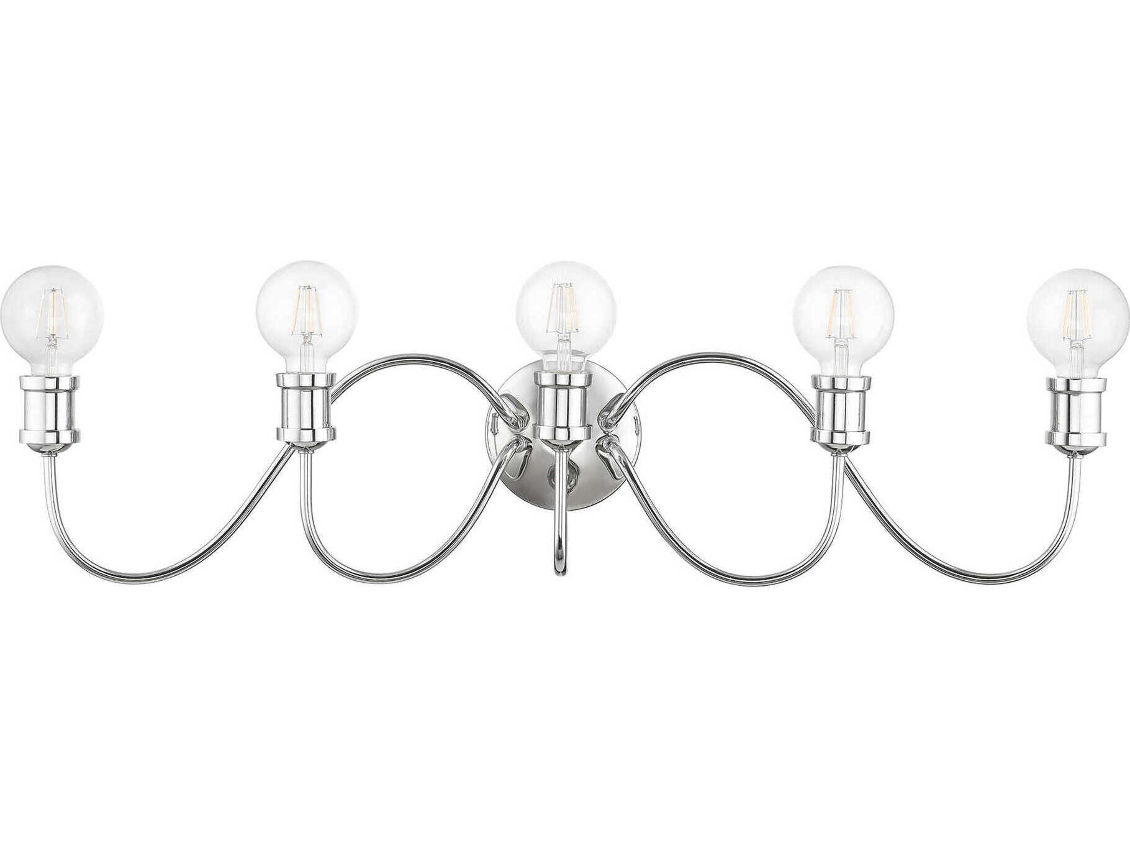 Livex Lighting Lansdale 5-Light Polished Chrome Vanity Light