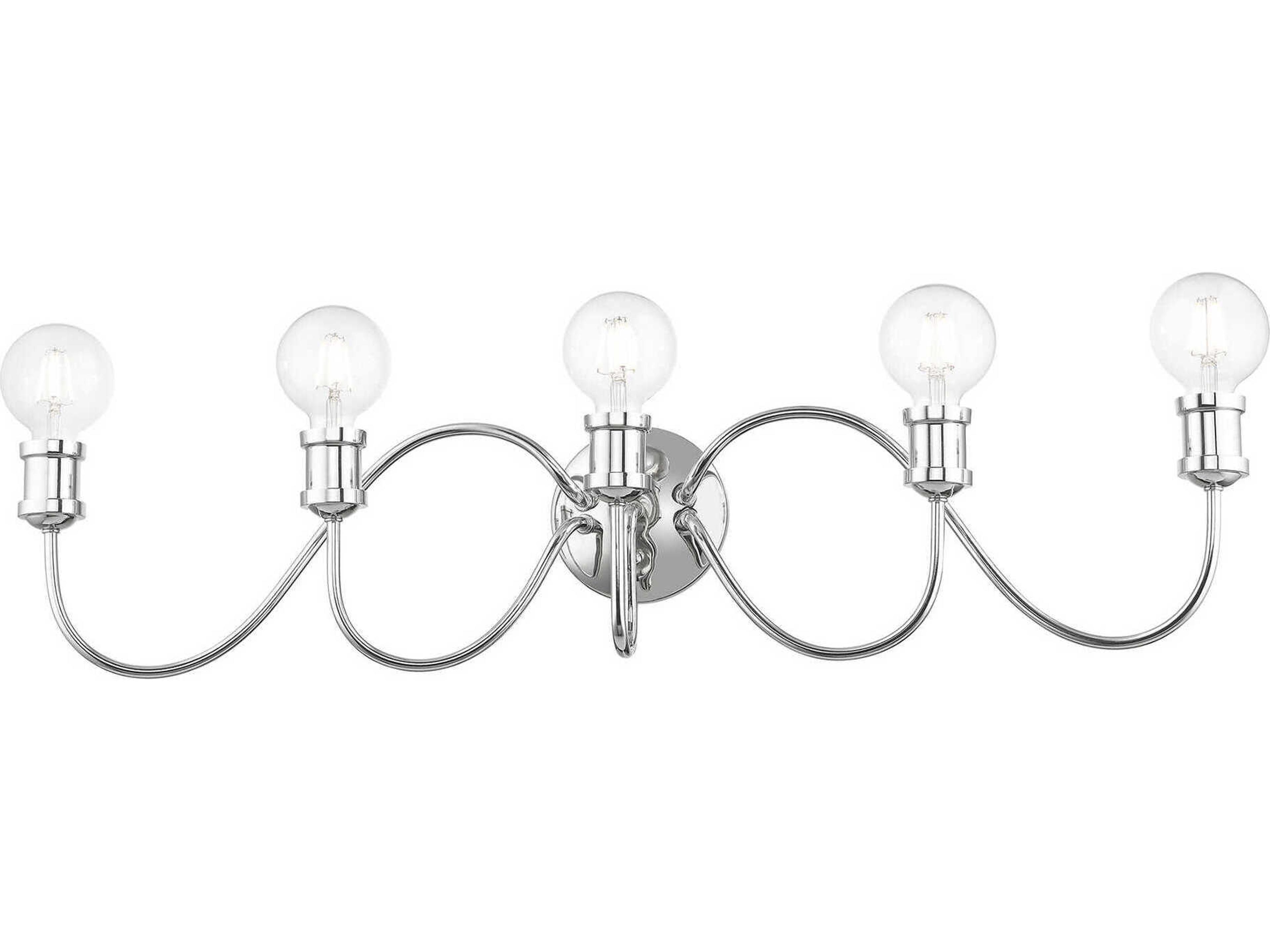 Livex Lighting Lansdale 5-Light Polished Chrome Vanity Light