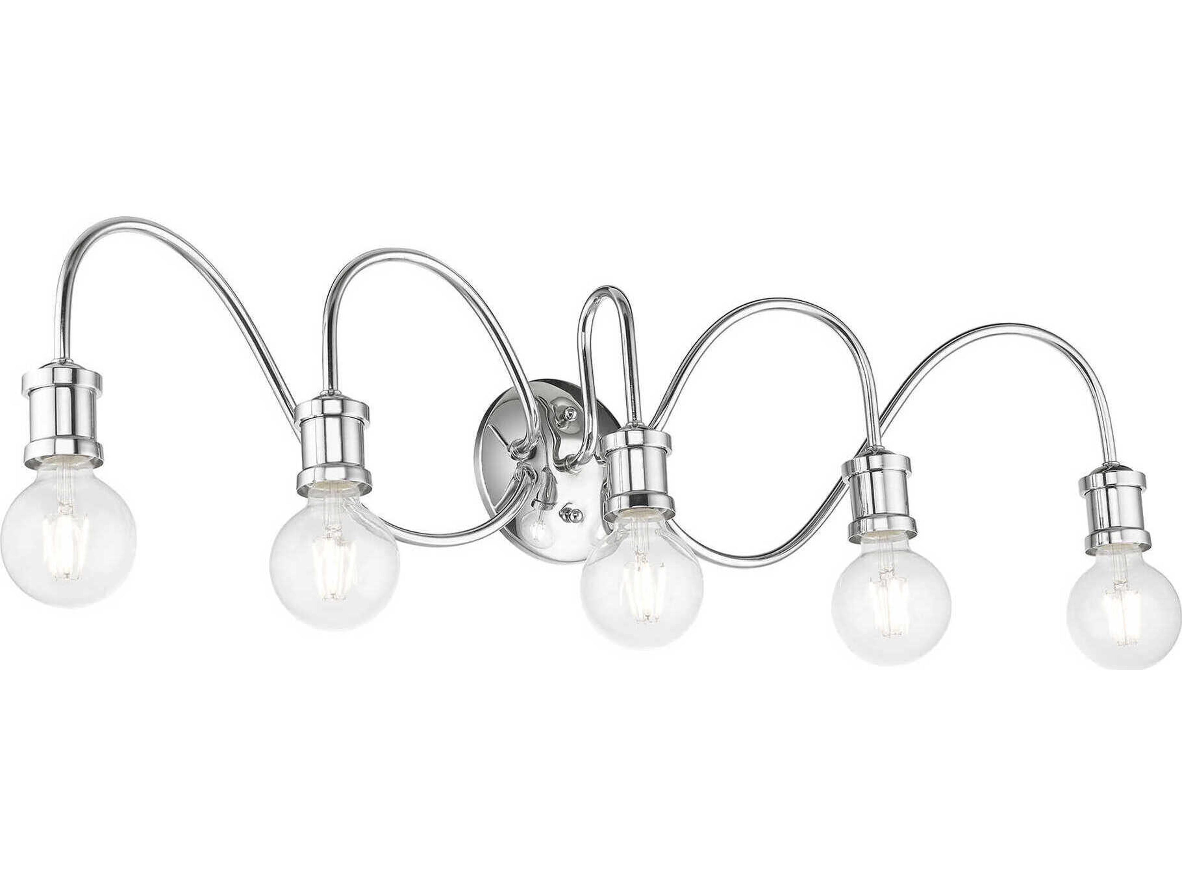 Livex Lighting Lansdale 5-Light Polished Chrome Vanity Light