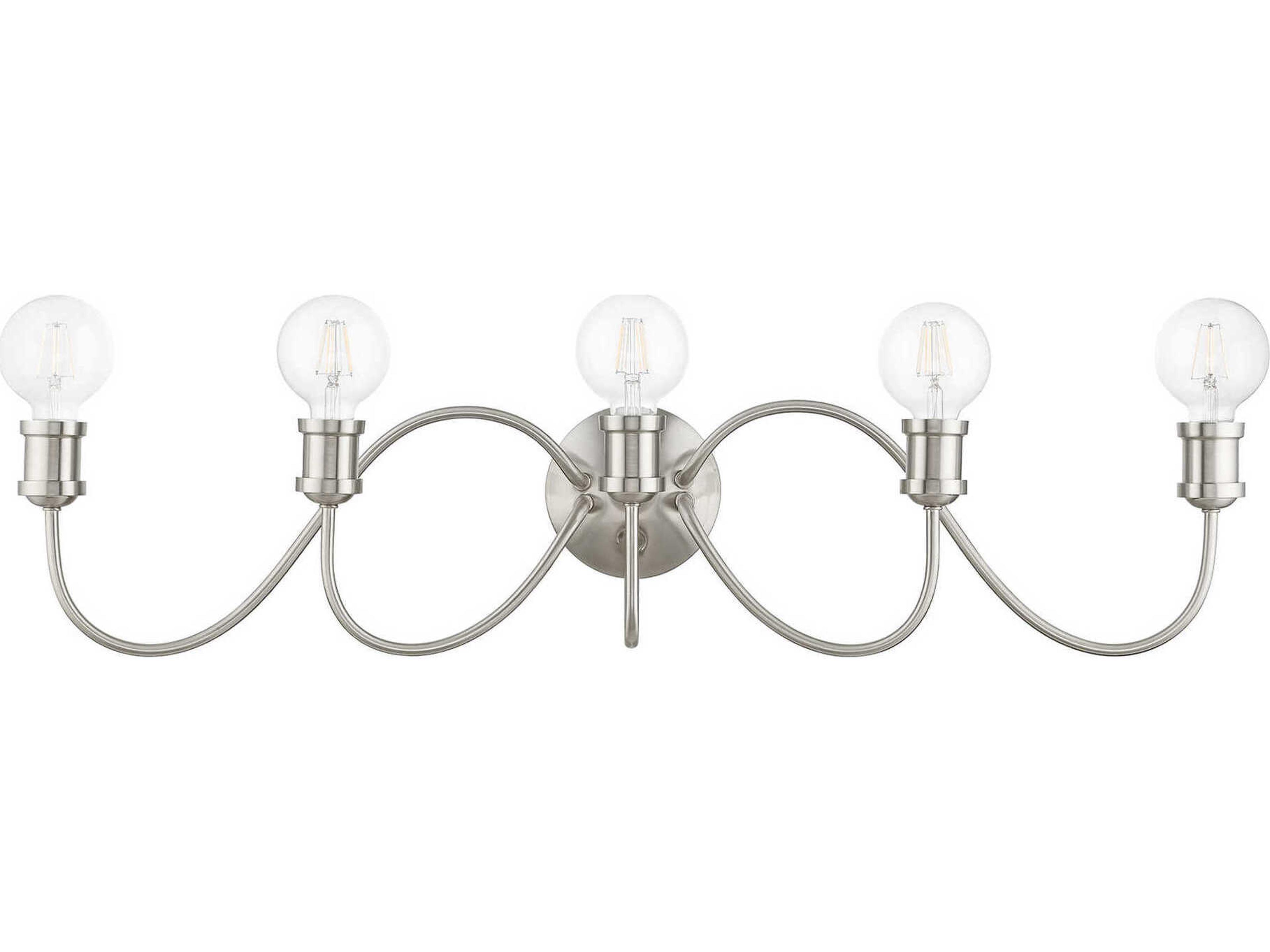 Livex Lighting Lansdale 5-Light Brushed Nickel Vanity Light