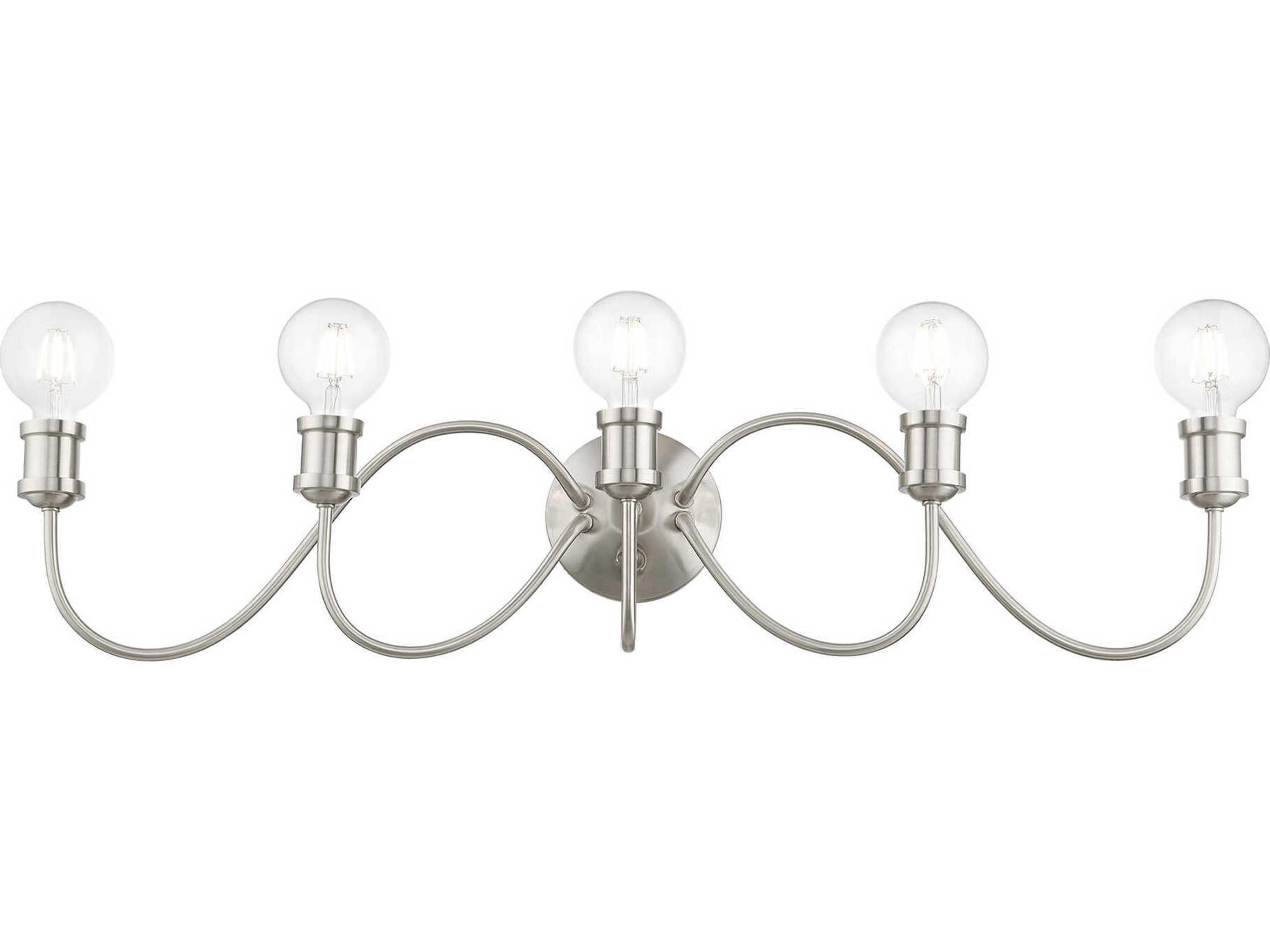 Livex Lighting Lansdale 5-Light Brushed Nickel Vanity Light