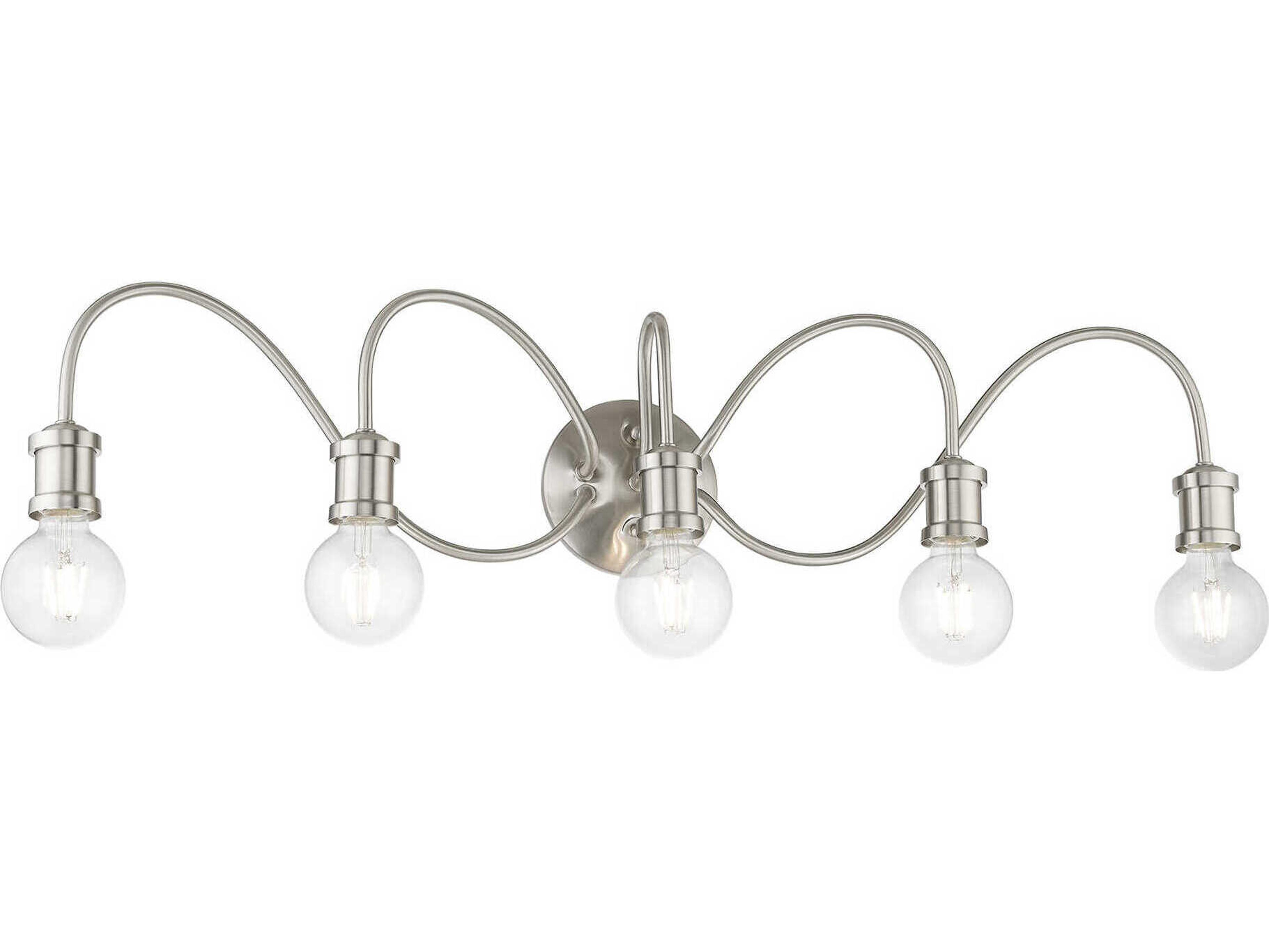 Livex Lighting Lansdale 5-Light Brushed Nickel Vanity Light
