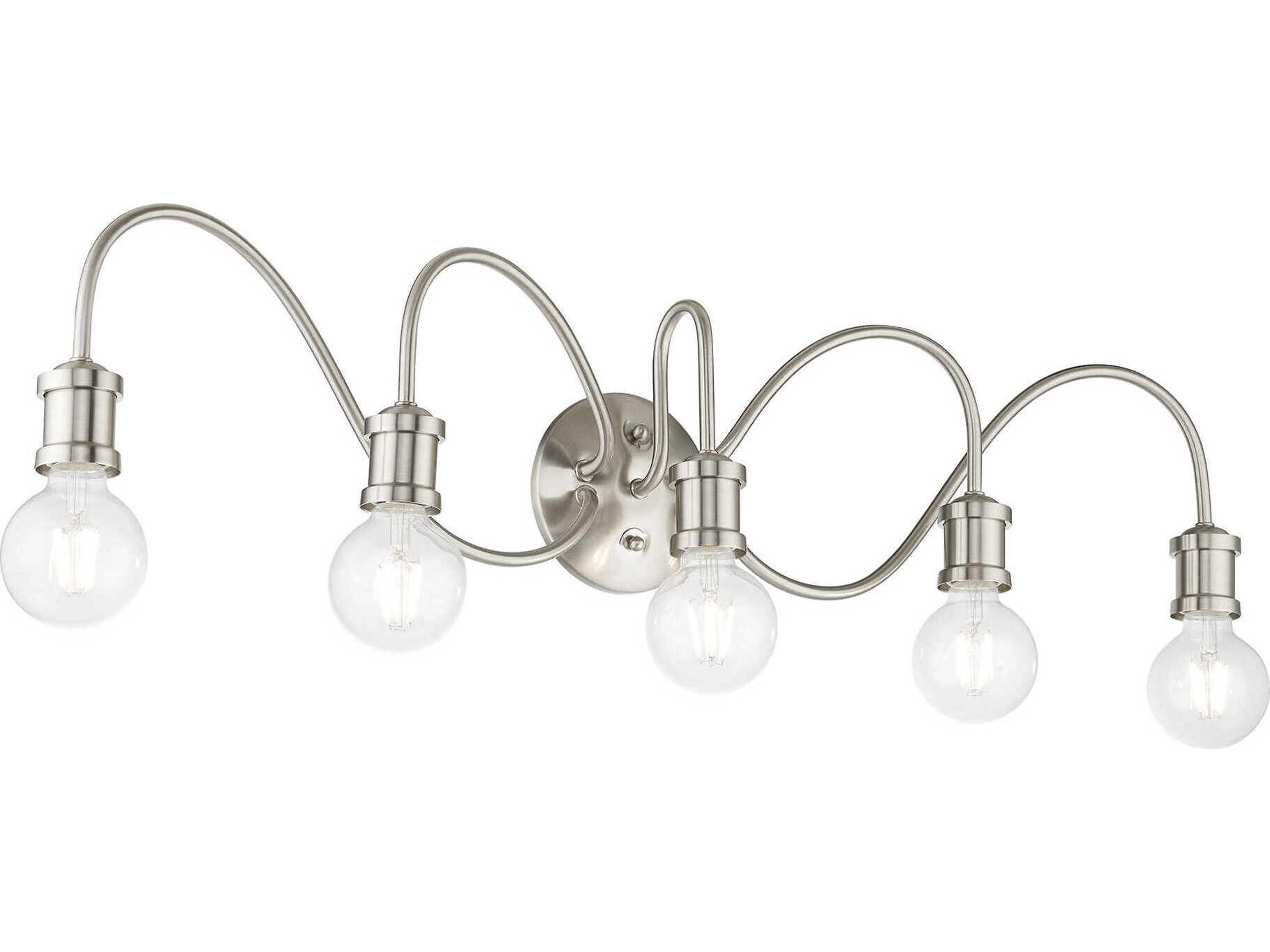 Livex Lighting Lansdale 5-Light Brushed Nickel Vanity Light