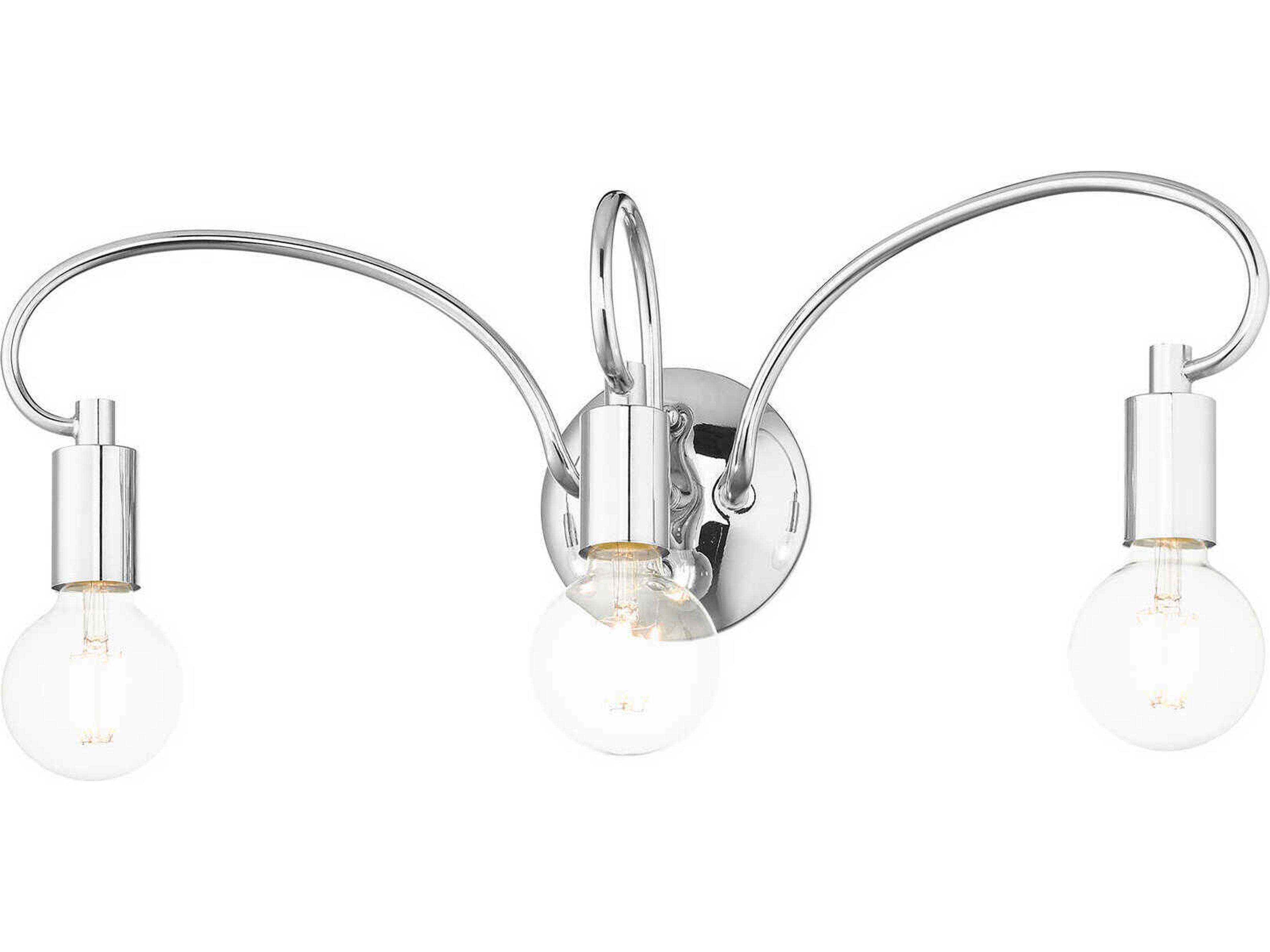 Livex Lighting Bari 3-Light Polished Chrome Vanity Light