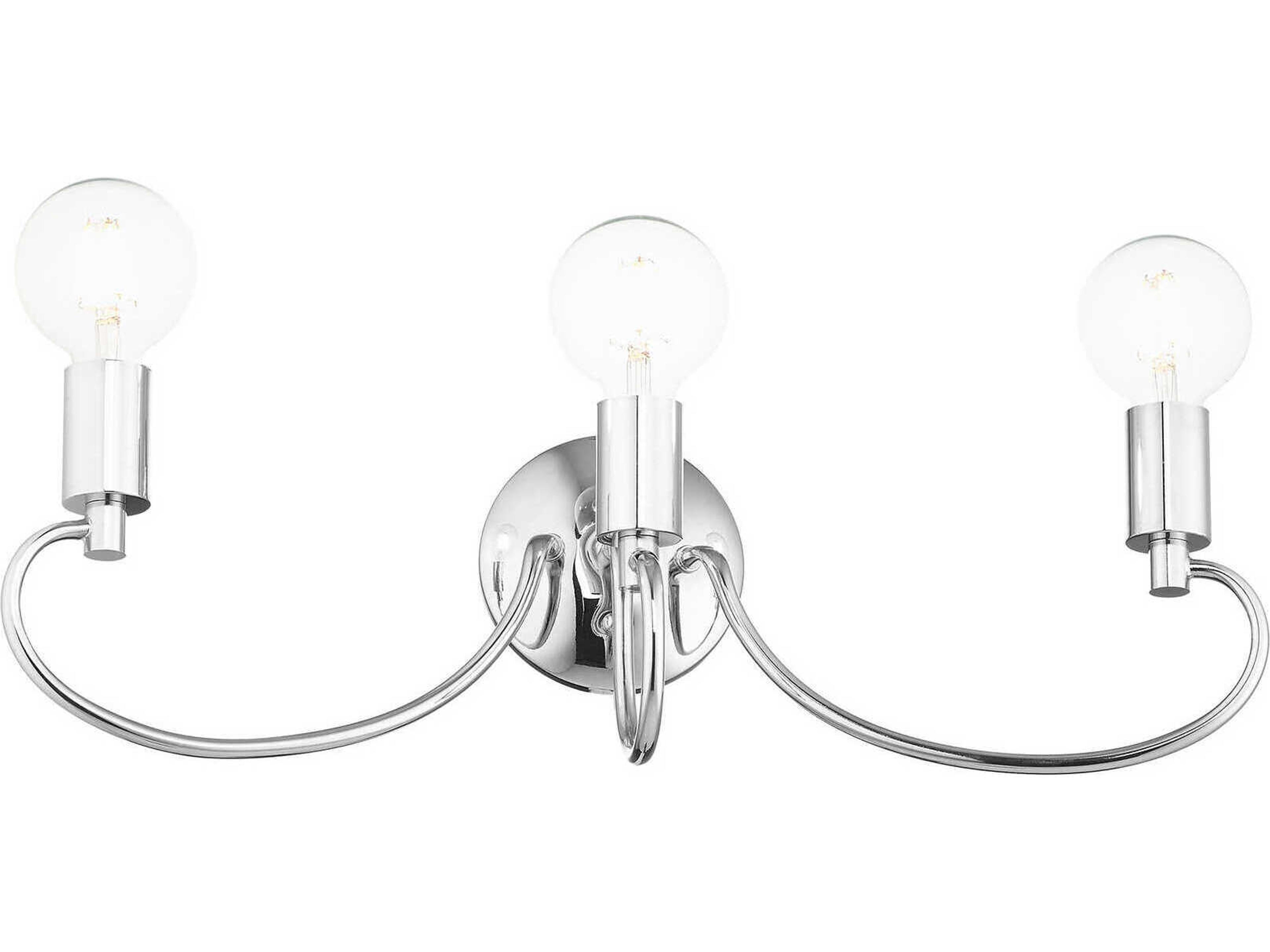 Livex Lighting Bari 3-Light Polished Chrome Vanity Light