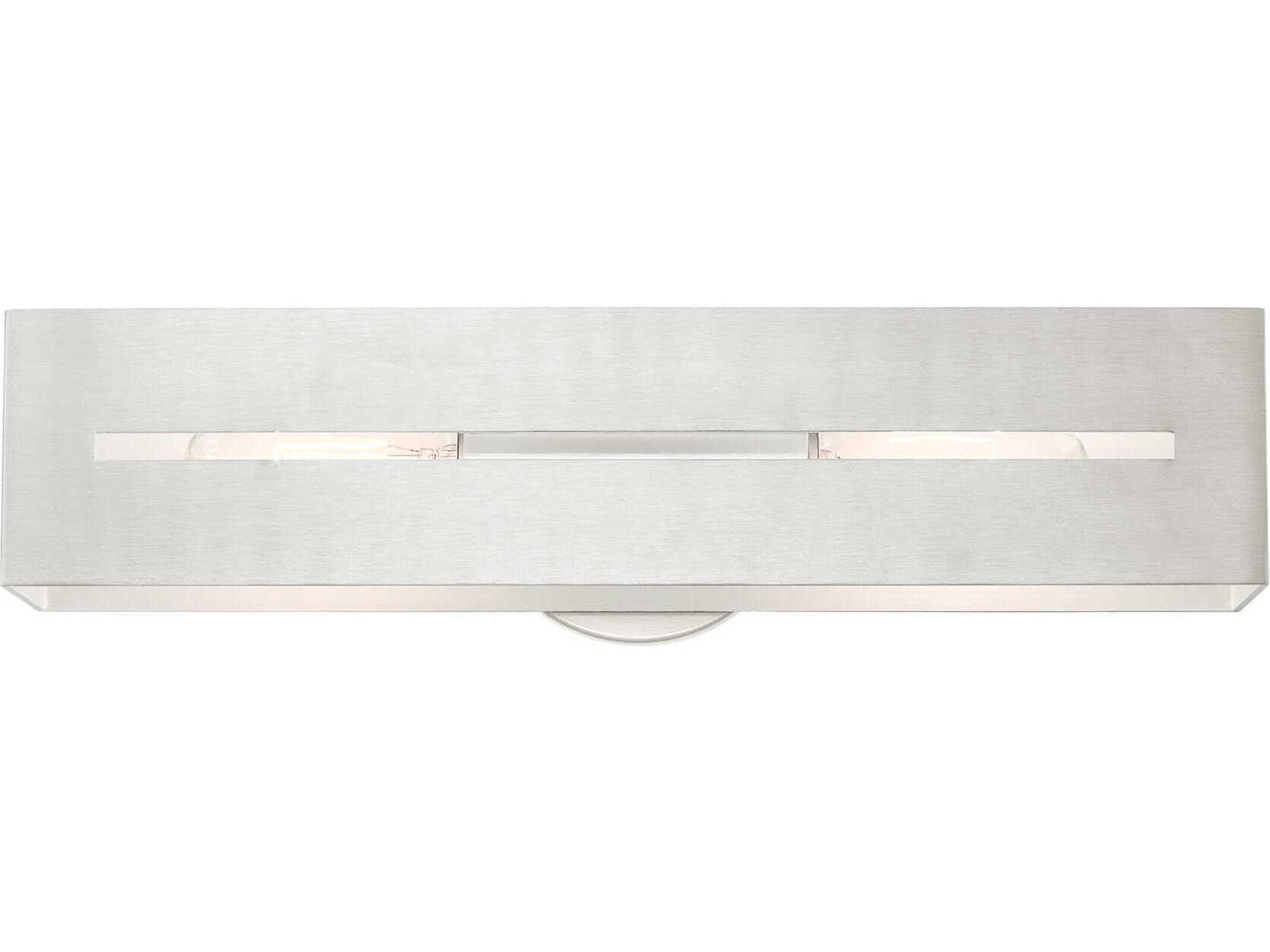 Soma 2-Light Brushed Nickel Vanity Light
