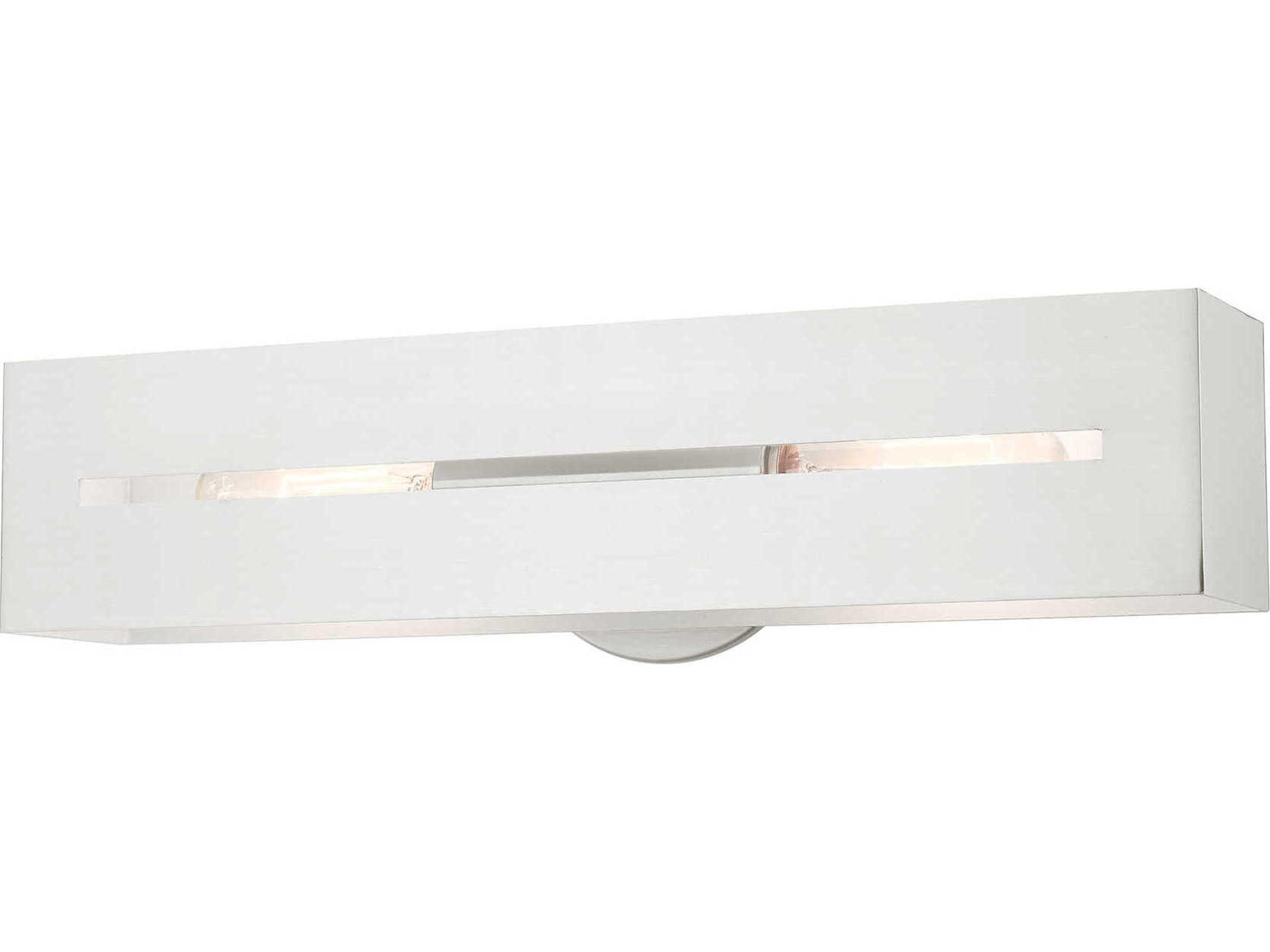 Livex Lighting Soma 2-Light Brushed Nickel Vanity Light